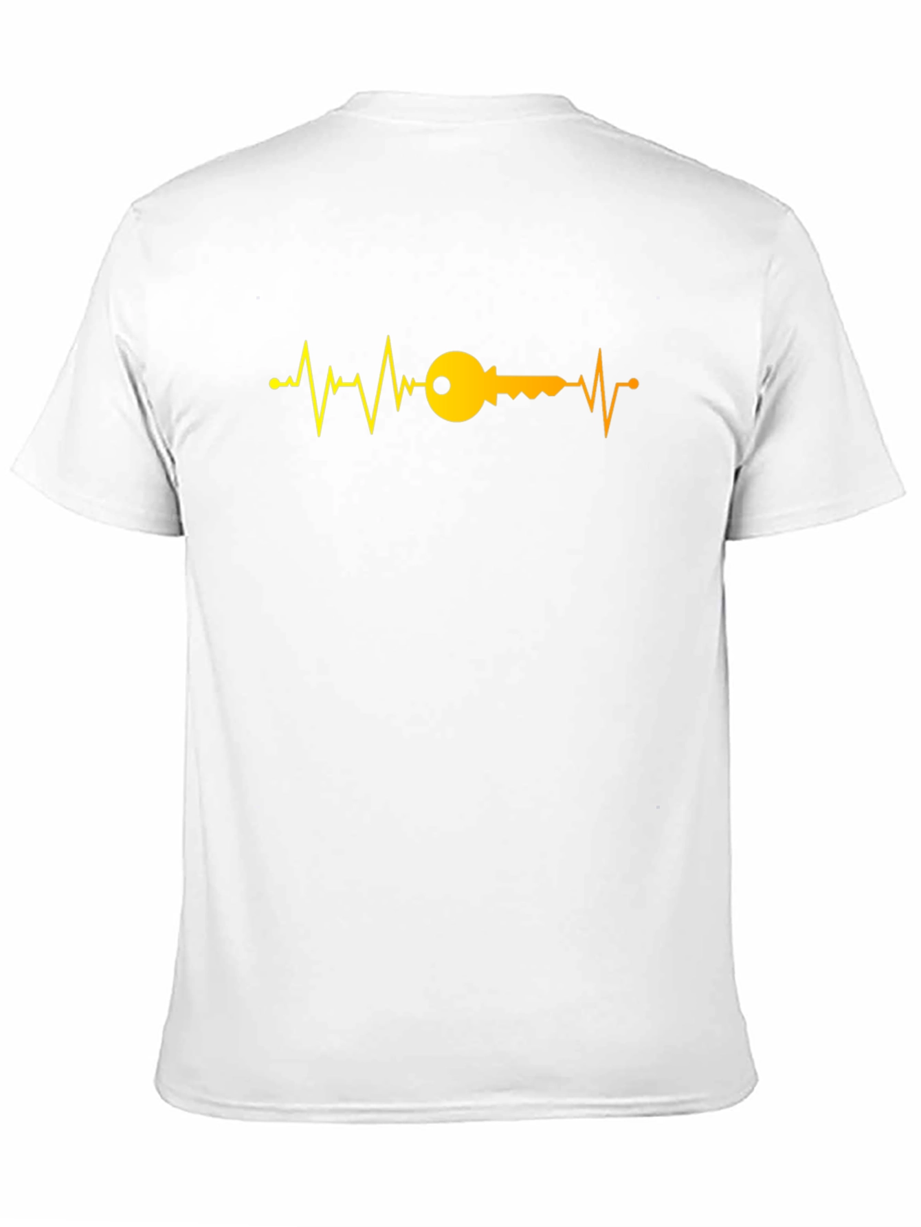 Black Heartbeat Key Graphic T-Shirt - Black view 11