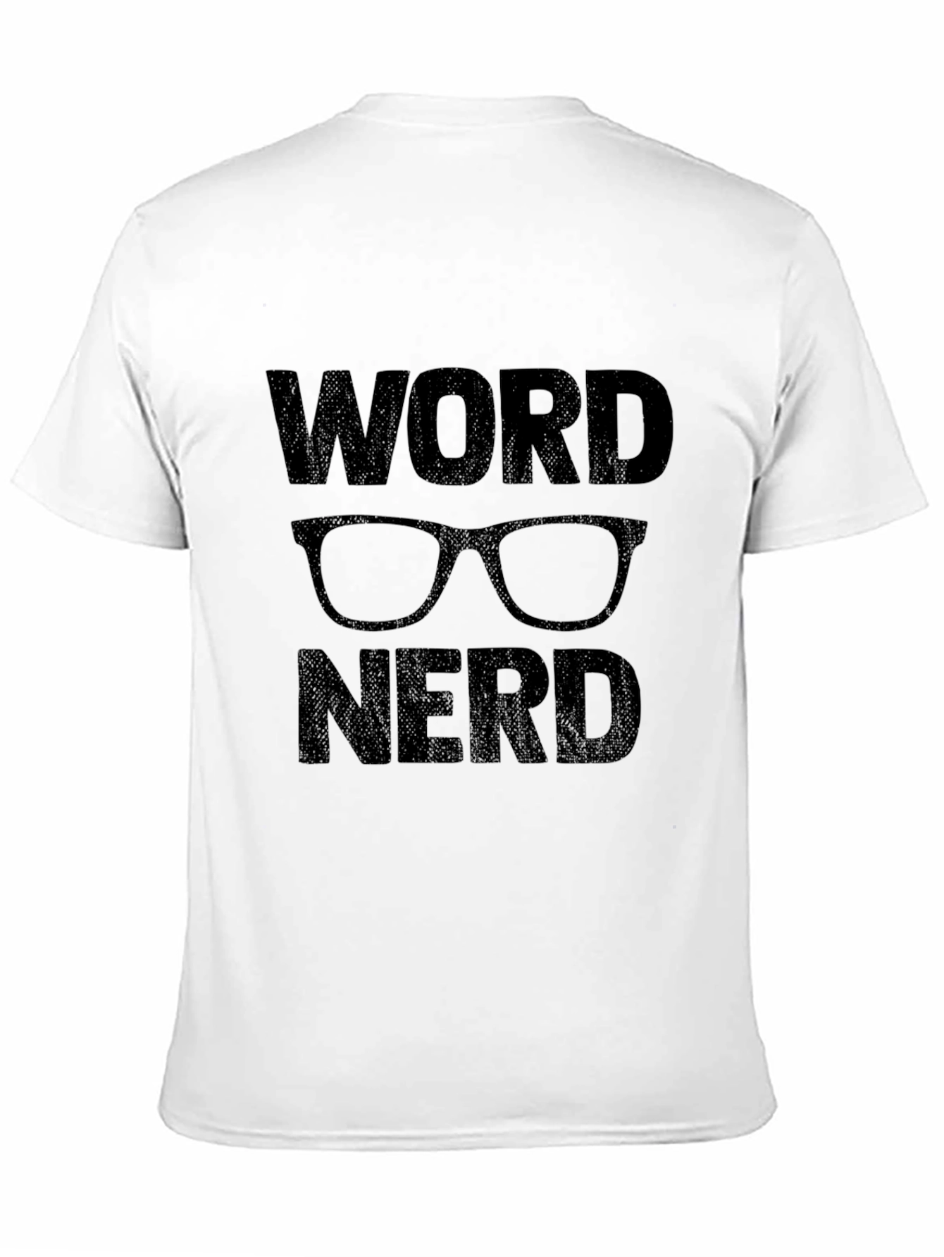 Black Word Nerd Graphic T-Shirt - Black view 11