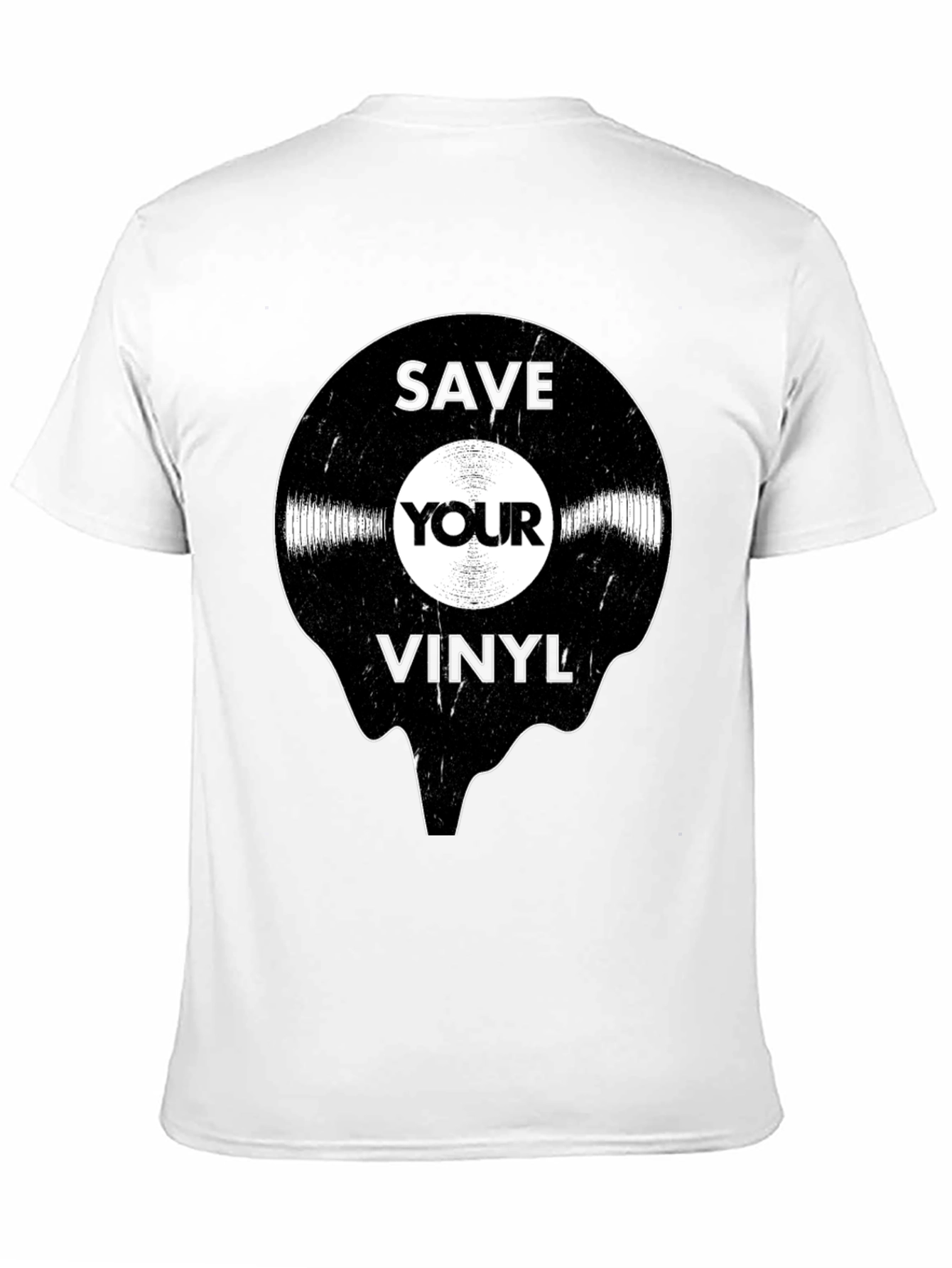 Black Save Your Vinyl Record Graphic T-Shirt - Retro Music Lover Tee view 11
