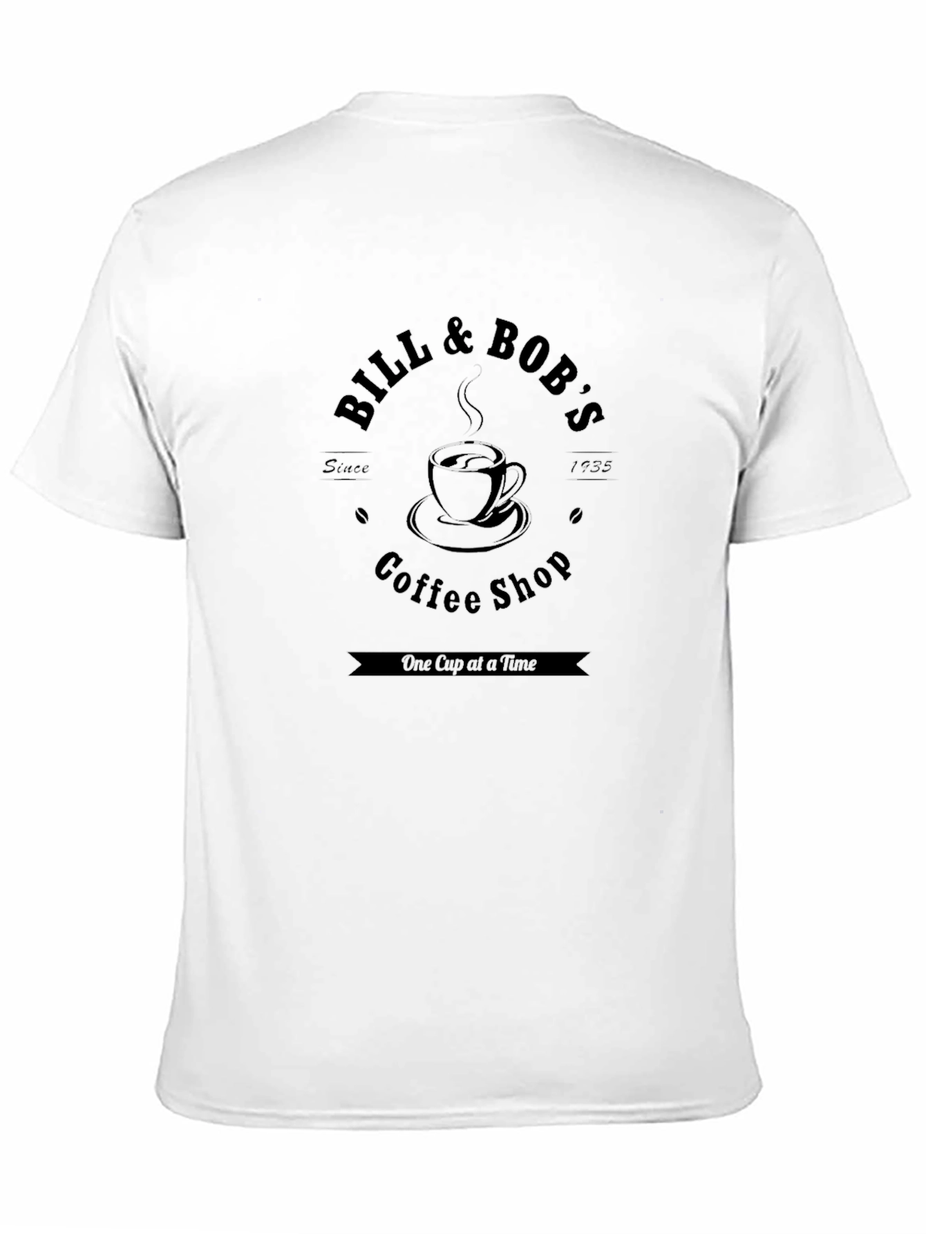 Black Bill & Bob's Coffee Shop Black T-Shirt view 11