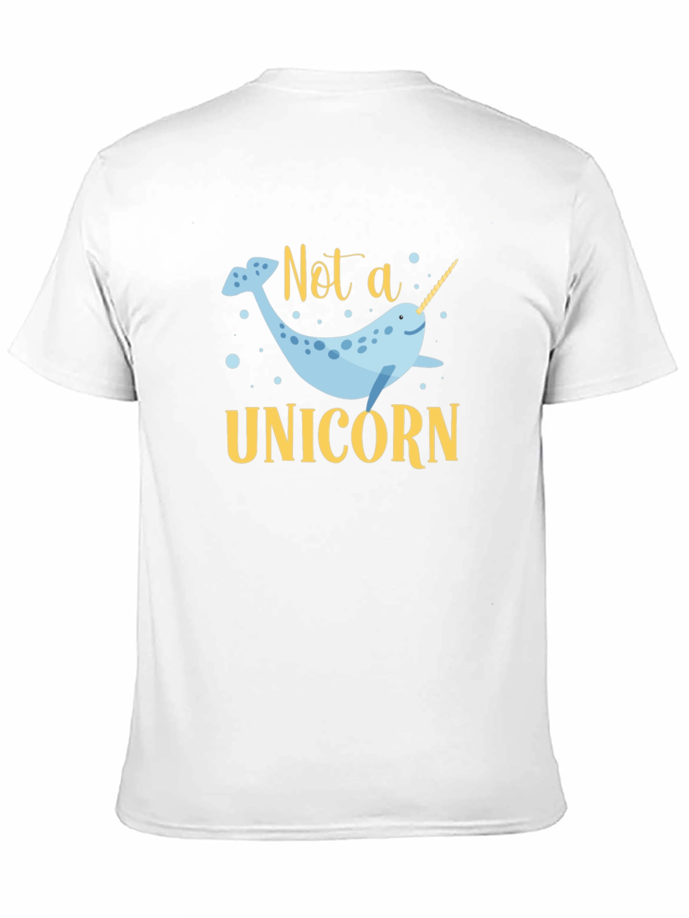 Not a Unicorn Narwhal T-Shirt - Black Cotton Tee - 11