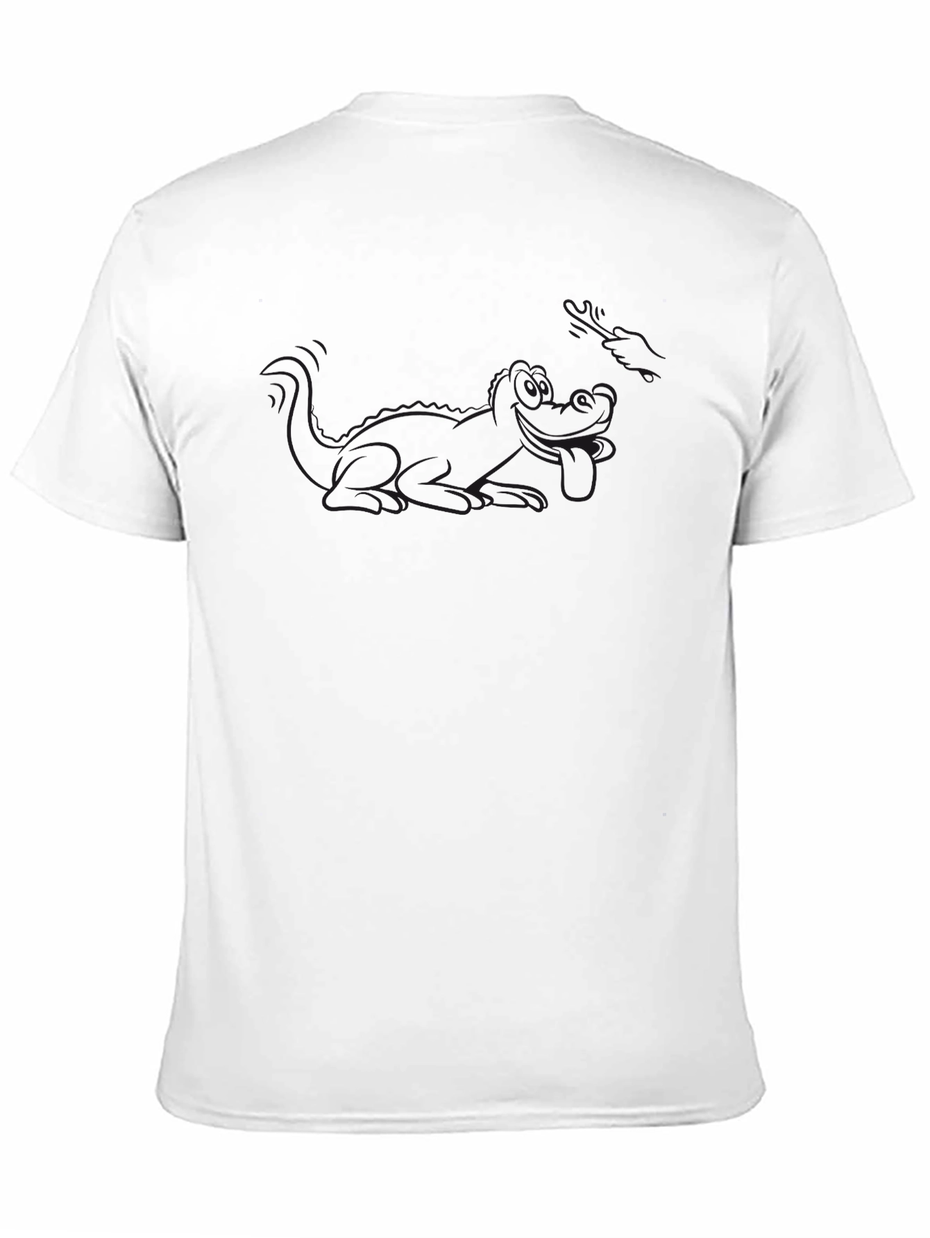 Black Solid Black Crew Neck Short Sleeve T-Shirt view 11