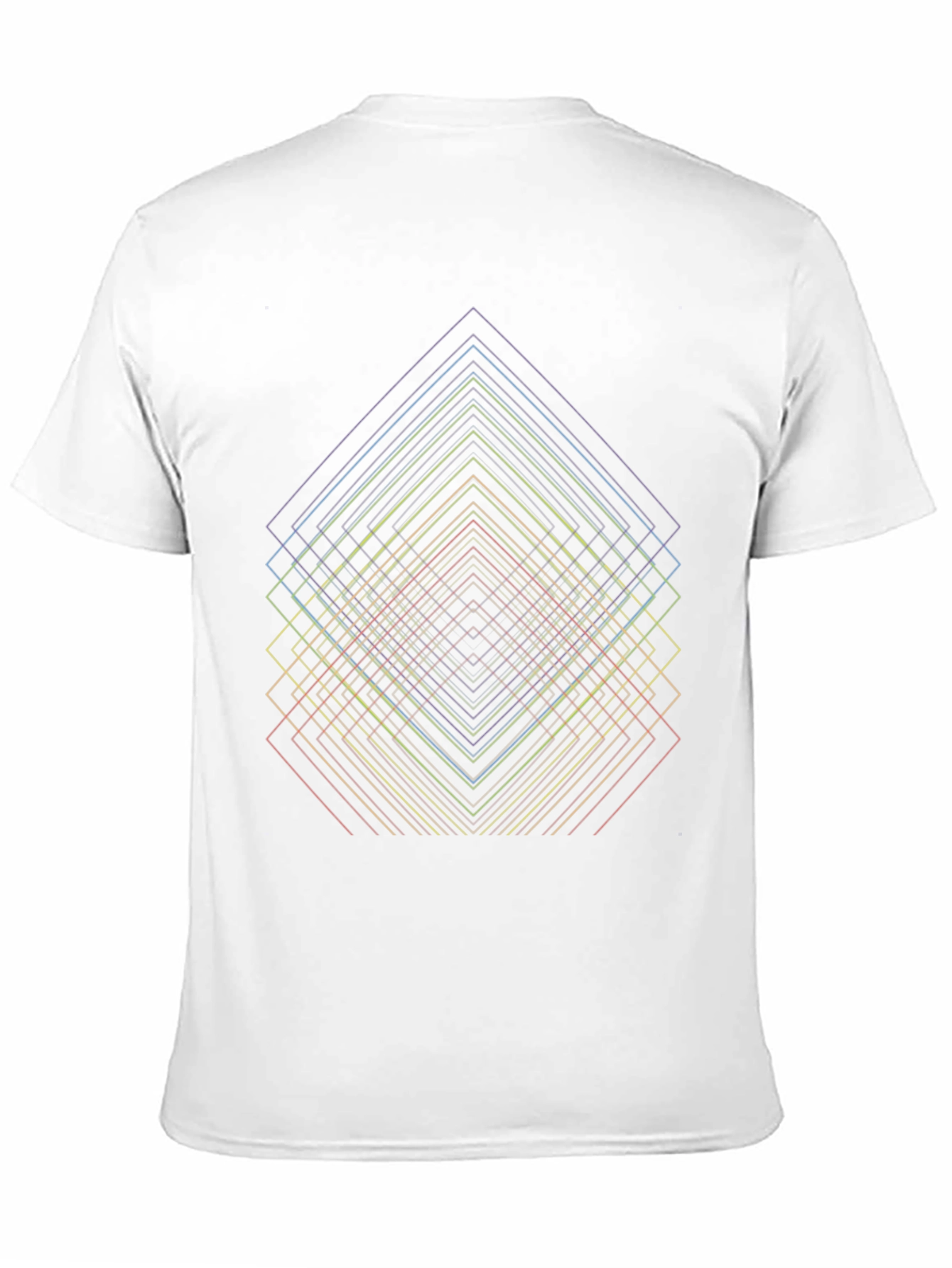 Black Geometric Illusion T-Shirt view 11