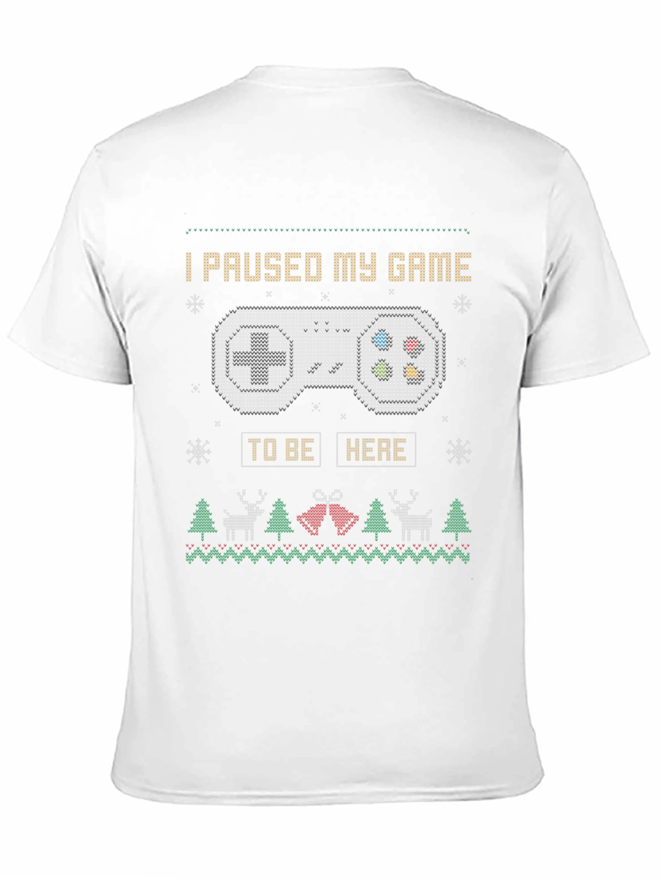 Black Gamer Holiday T-Shirt - I Paused My Game view 11