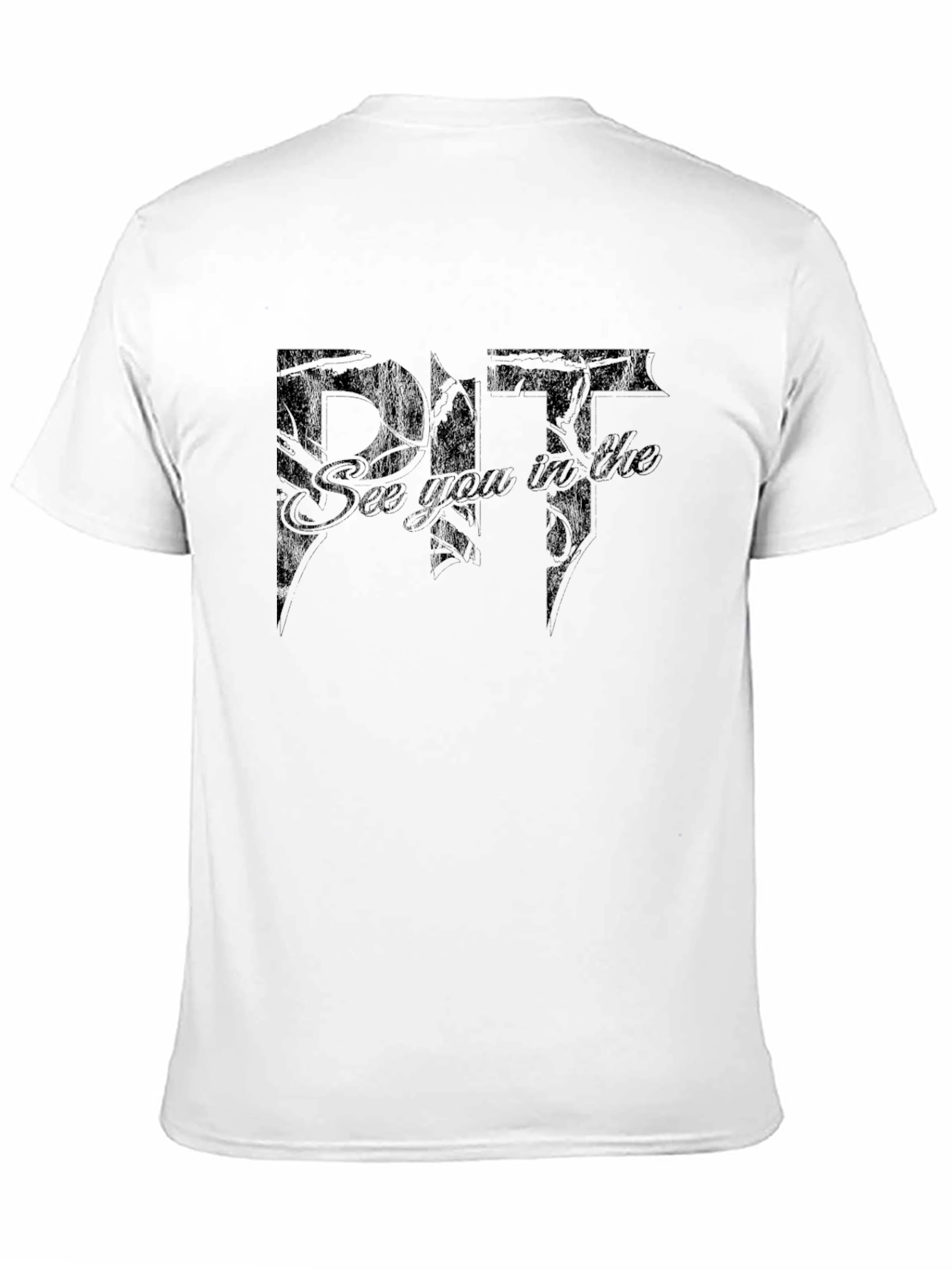 Black See You in the Pit Black Graphic T-Shirt view 11