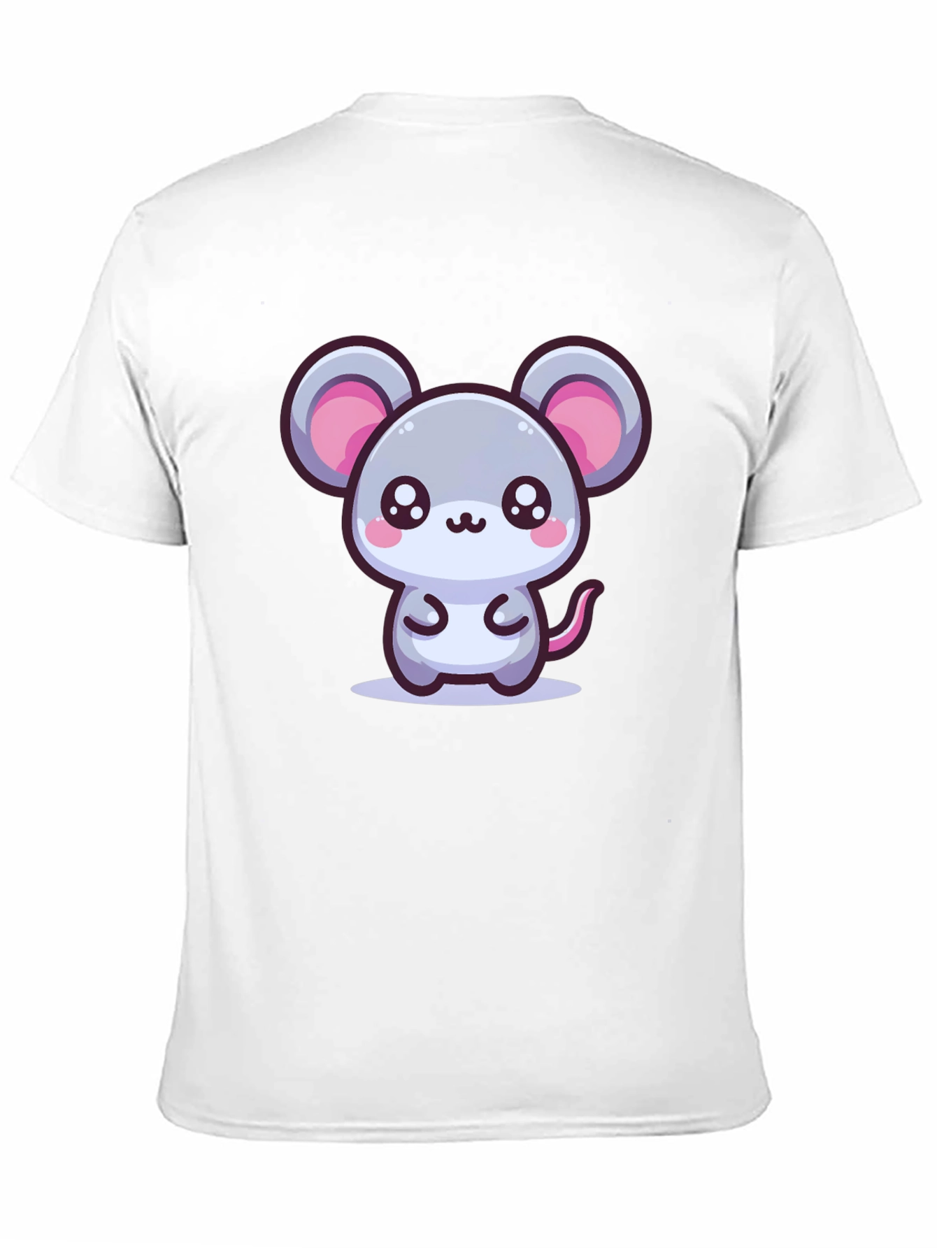 Black Cute Mouse Graphic Tee - Kawaii Style view 11