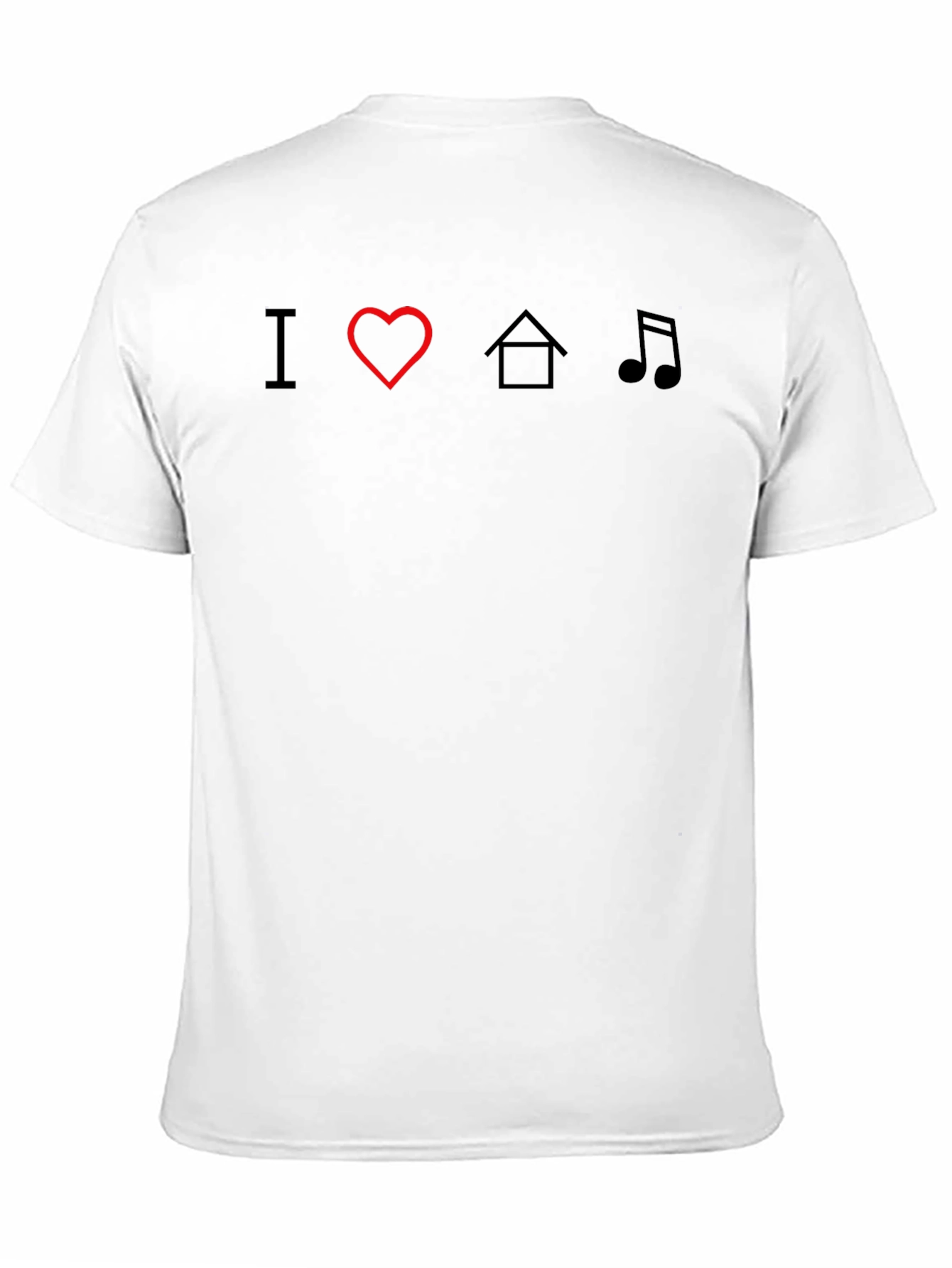 Black I Heart House Music Black T-Shirt view 11