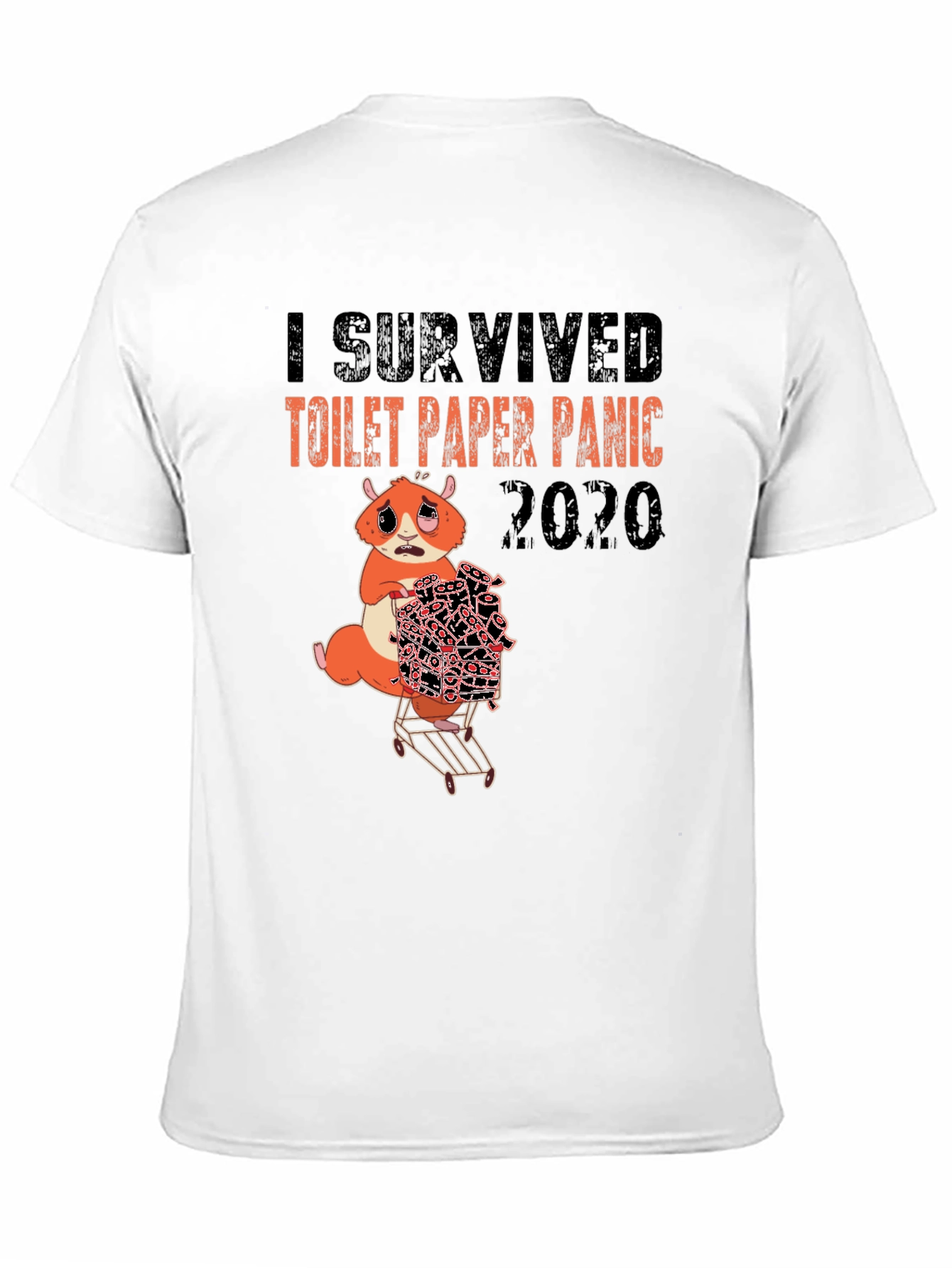 Black I Survived Toilet Paper Panic 2020 T-Shirt view 11