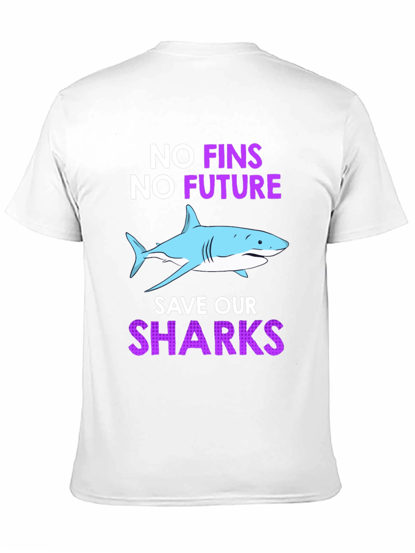 Black Save Our Sharks T-Shirt view 11