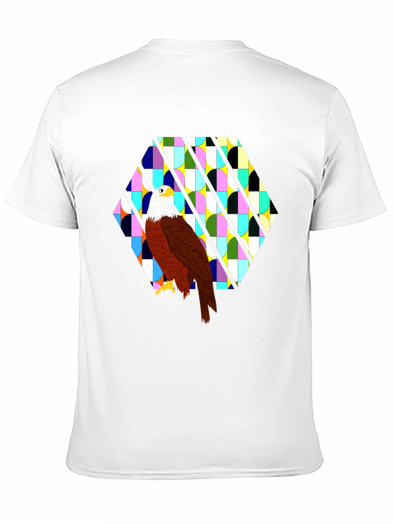 Black Eagle Geometric Tee - Bold Graphic Print view 11