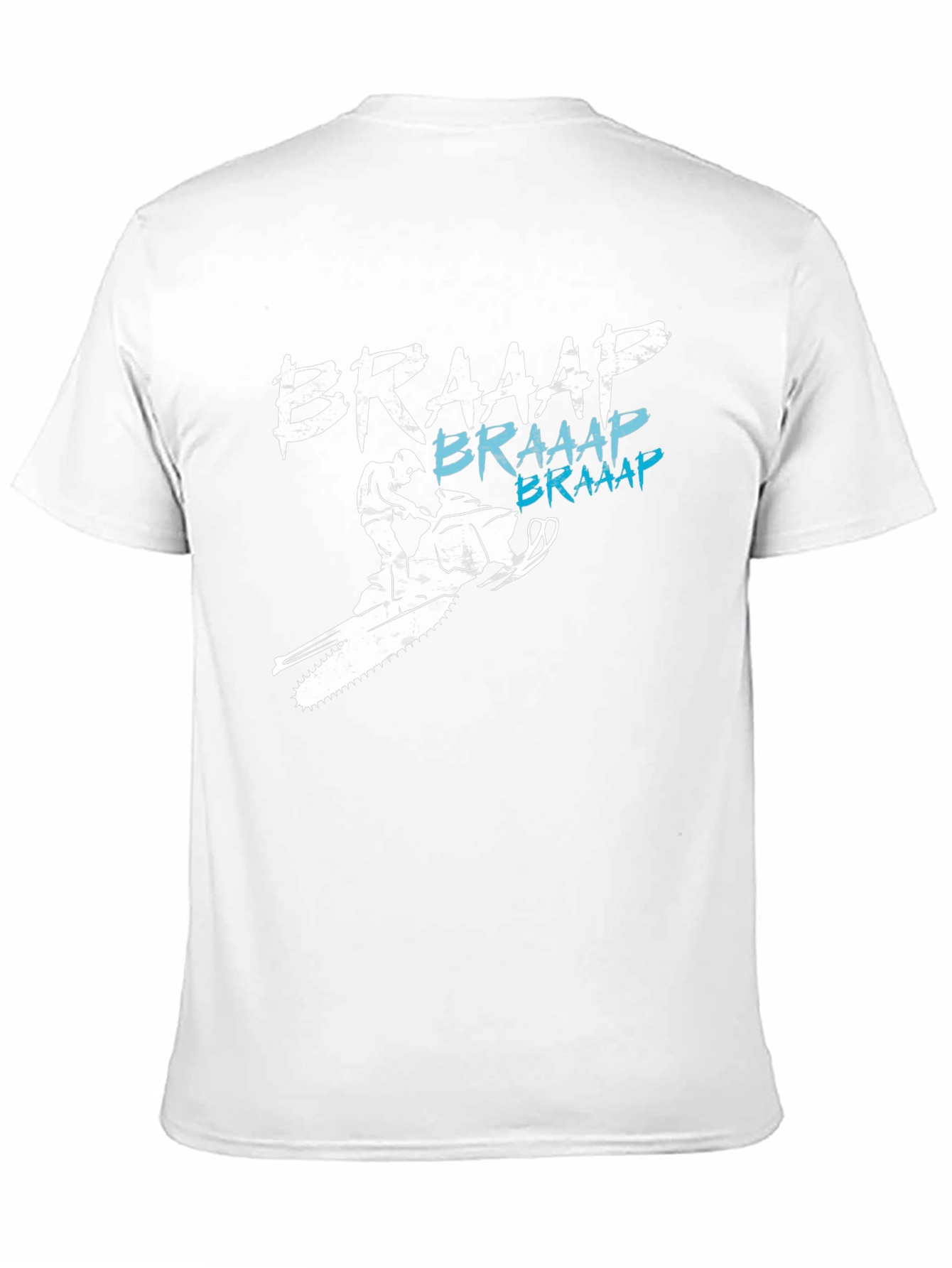 Black Braaap Snowmobile T-Shirt - Black Graphic Tee view 11