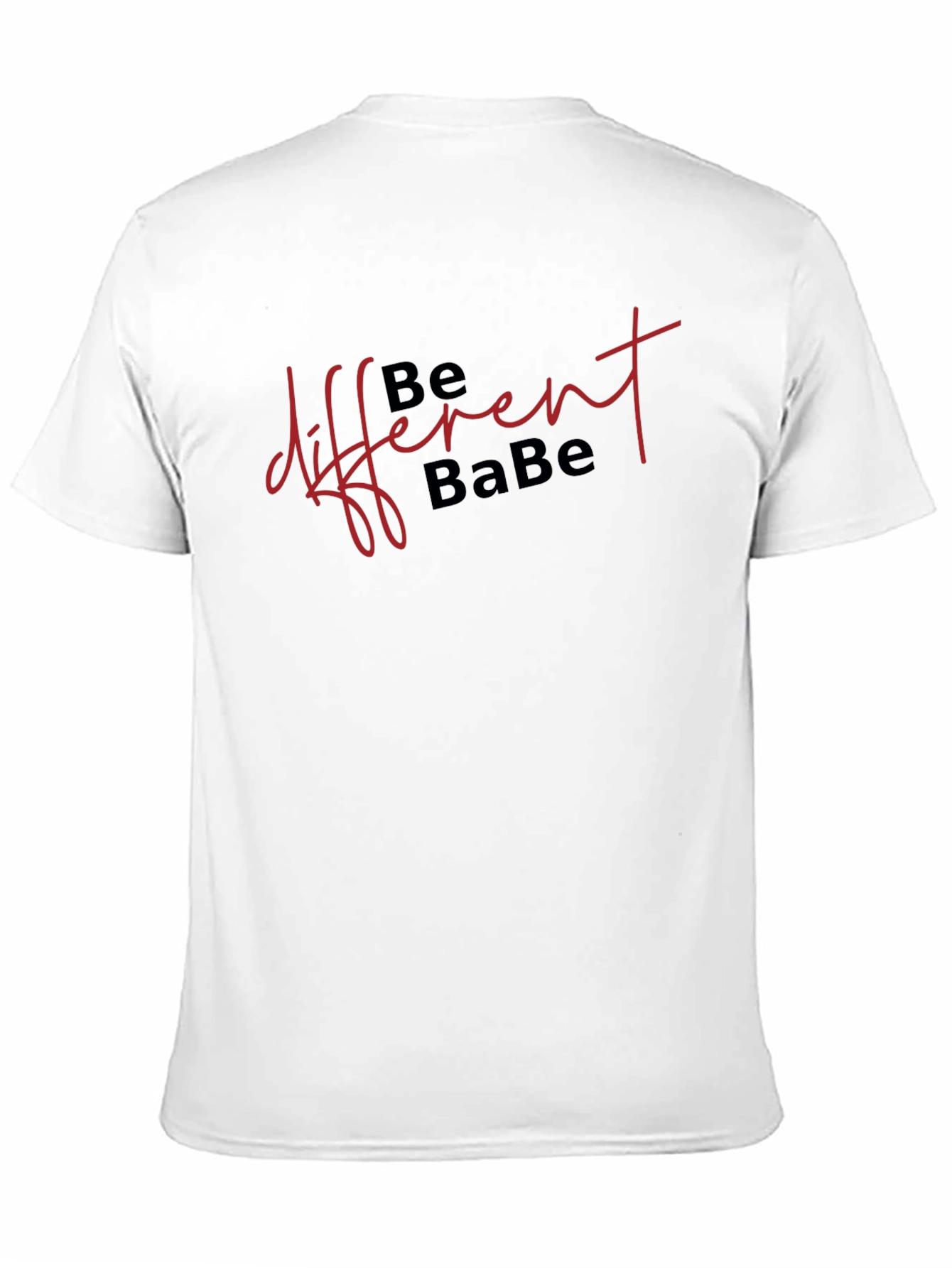 Black Be Different Babe T-Shirt - Classic Black Tee view 11