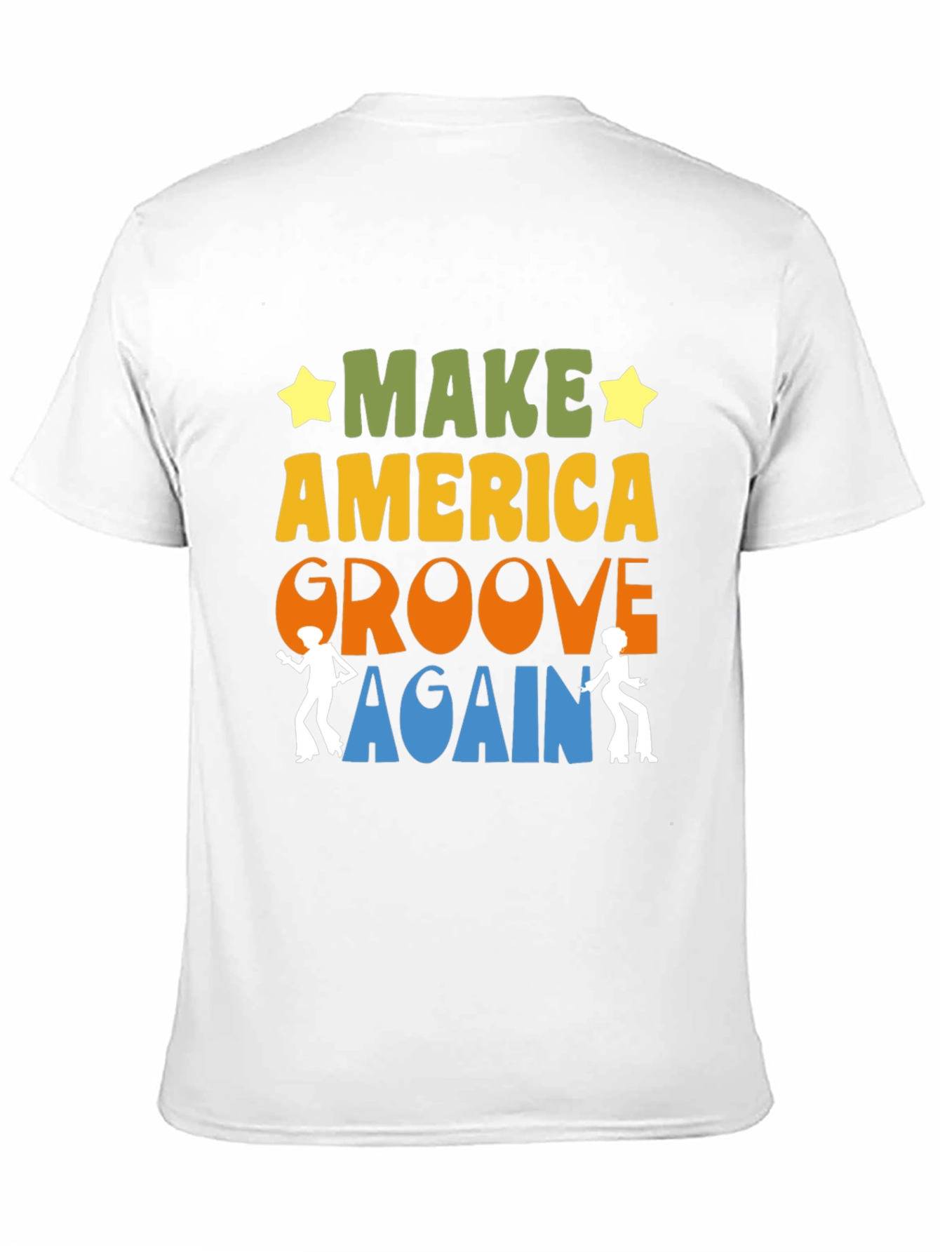 Black Make America Groove Again Retro T-Shirt view 11