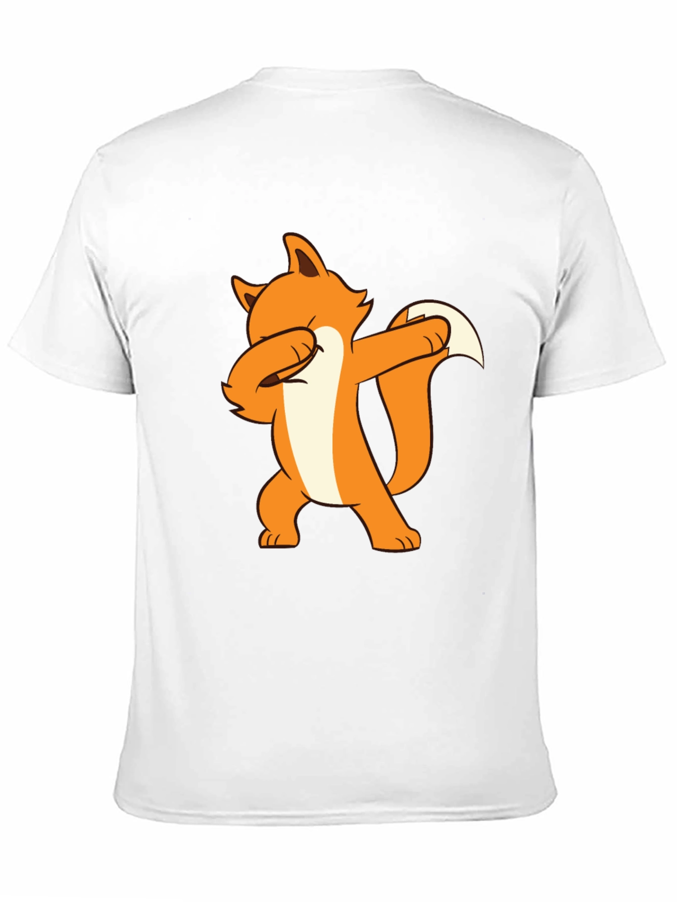 Black Dabbing Fox Graphic Tee - Black Cotton T-Shirt view 11