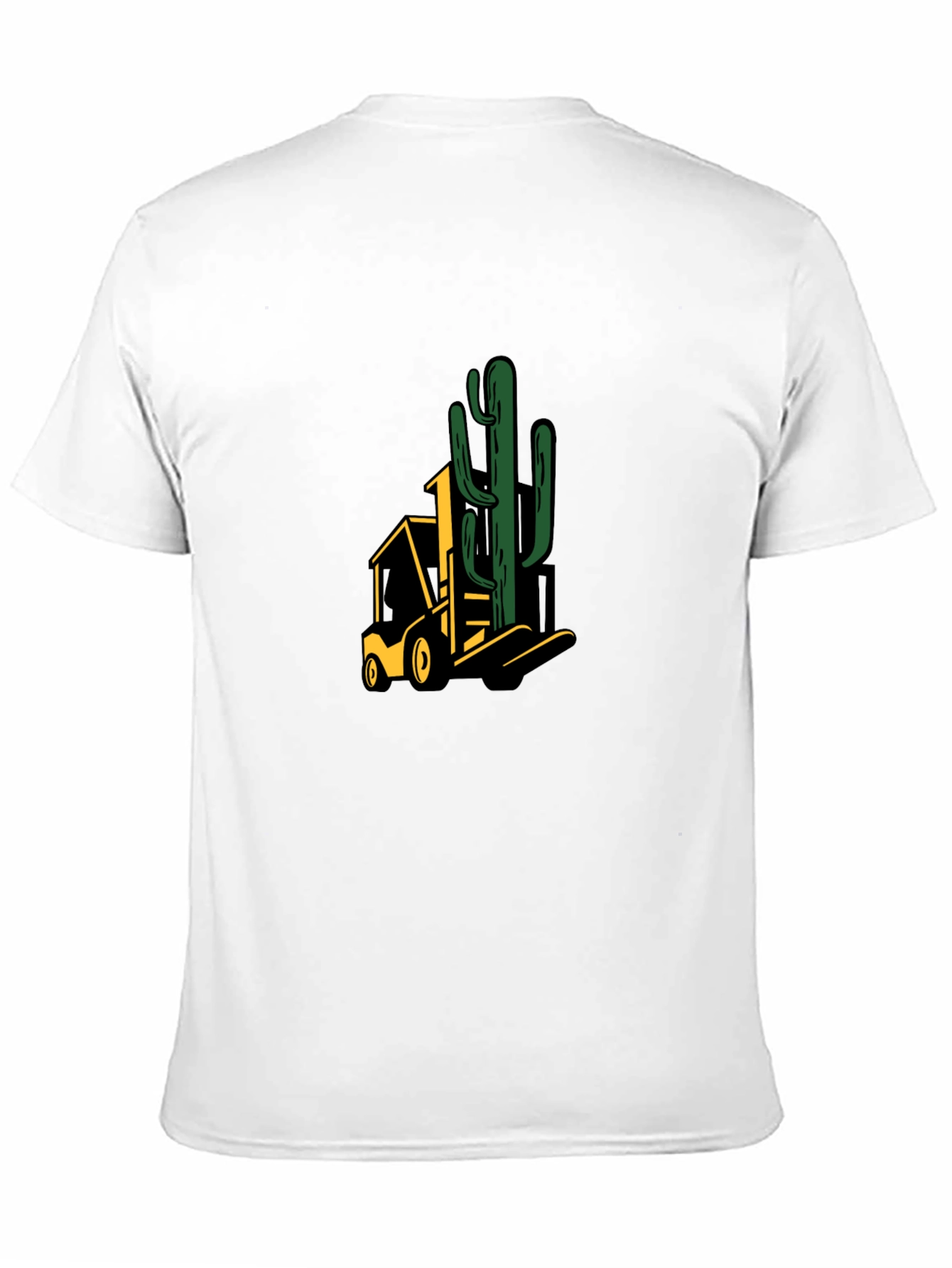 Black Cactus Forklift Graphic Tee view 11