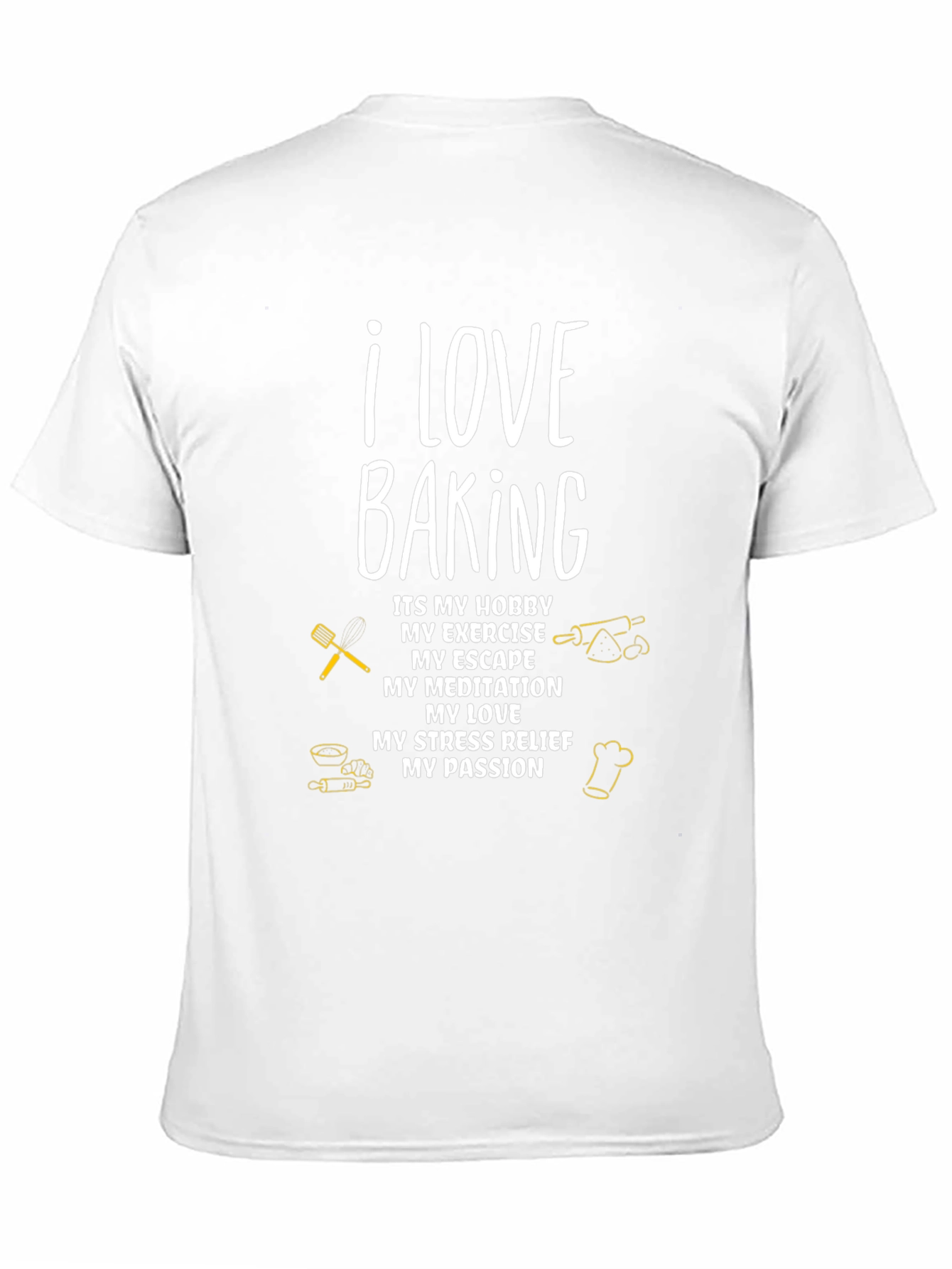 Black I Love Baking T-Shirt: Hobby, Exercise, Passion view 11