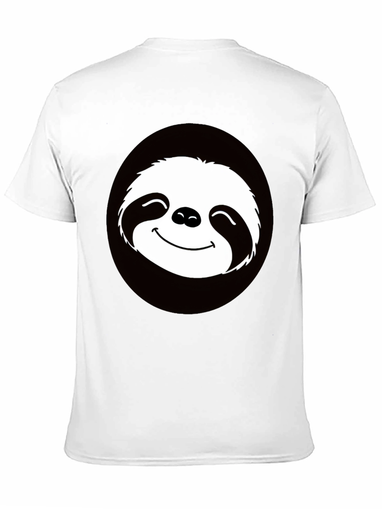 Black Funny Sloth Graphic Tee - Casual Black T-Shirt view 11