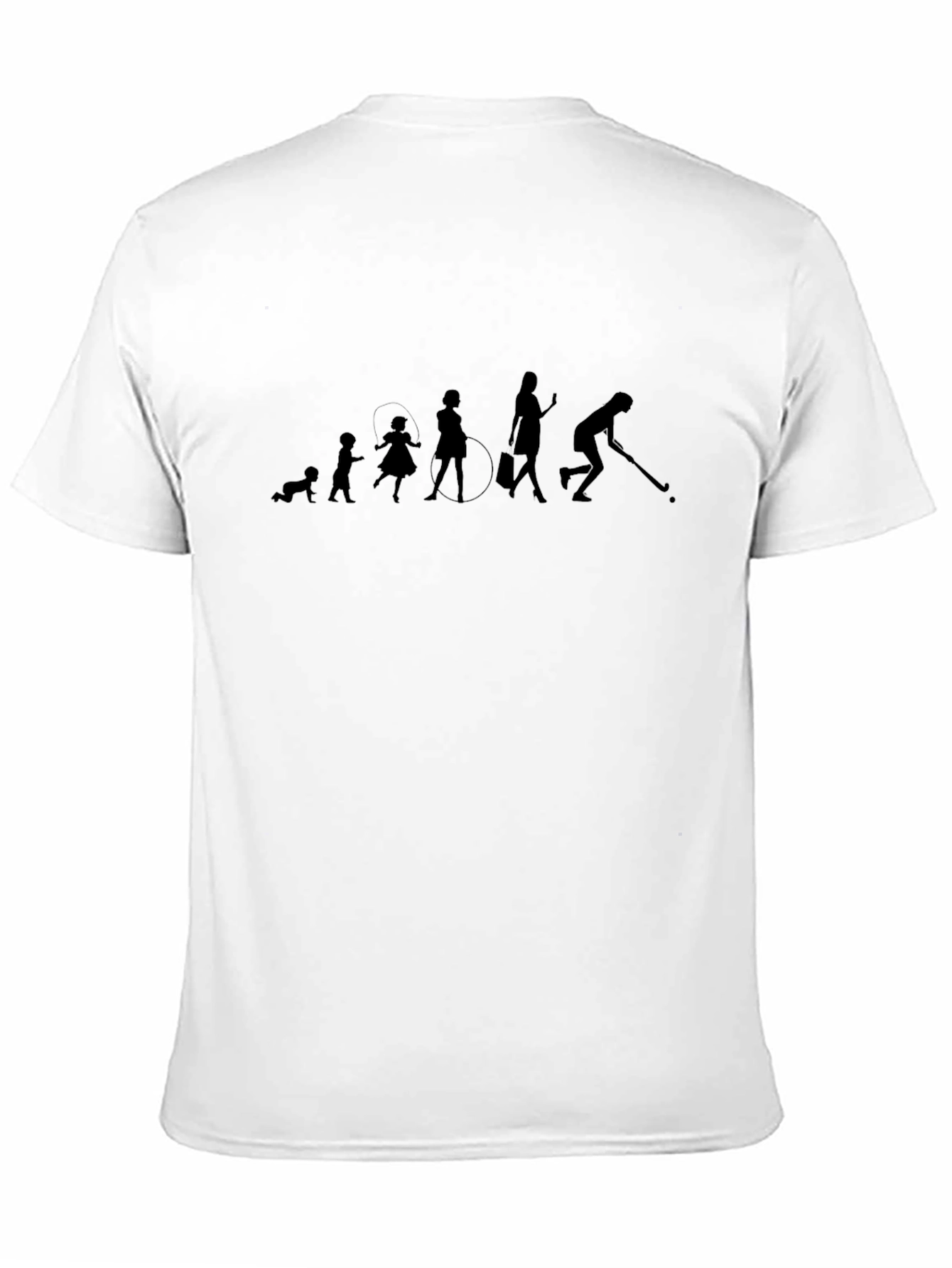 Black Evolution of Woman Black T-Shirt view 11