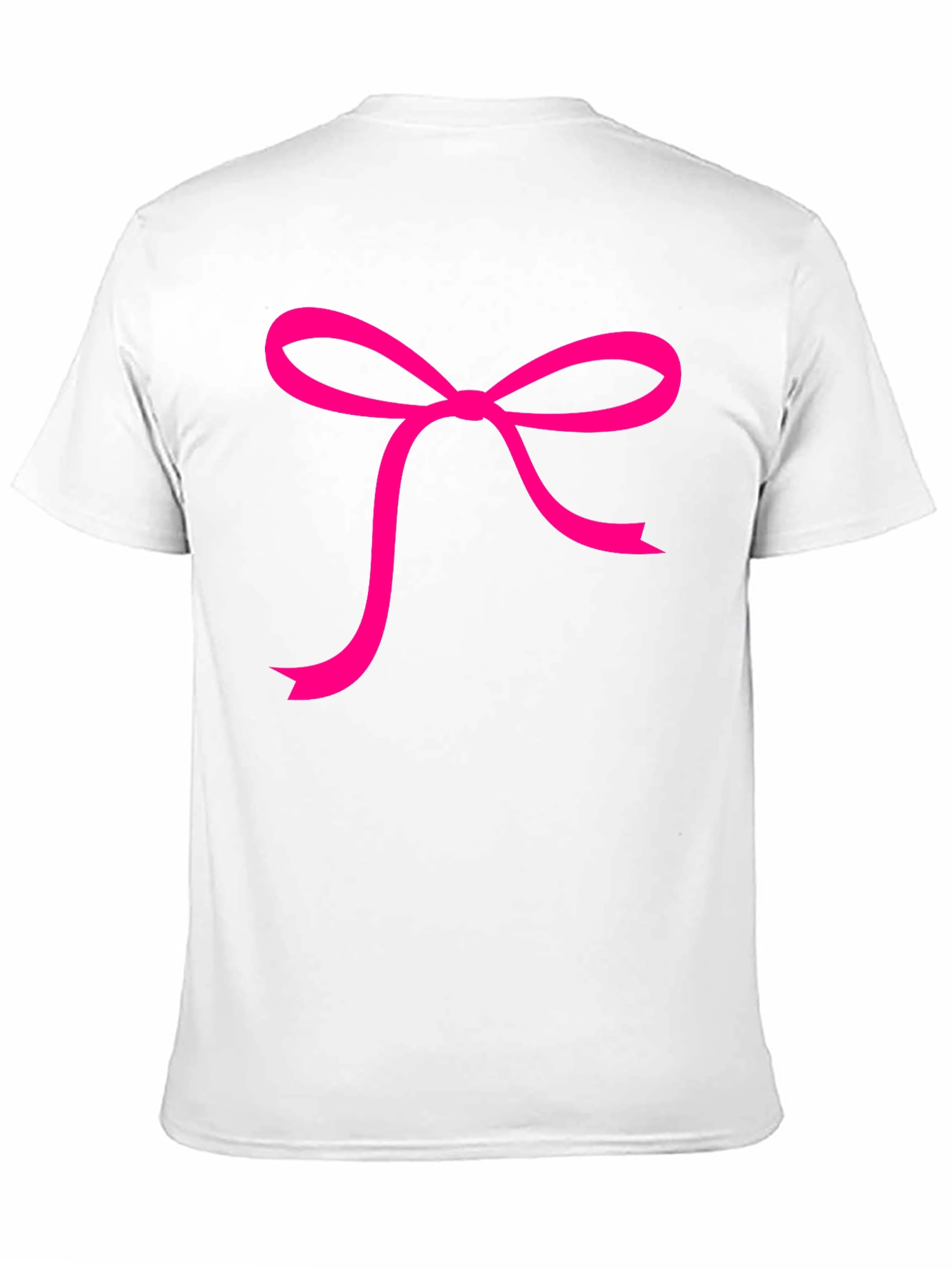 Black Pink Bow Graphic Black Tee view 11