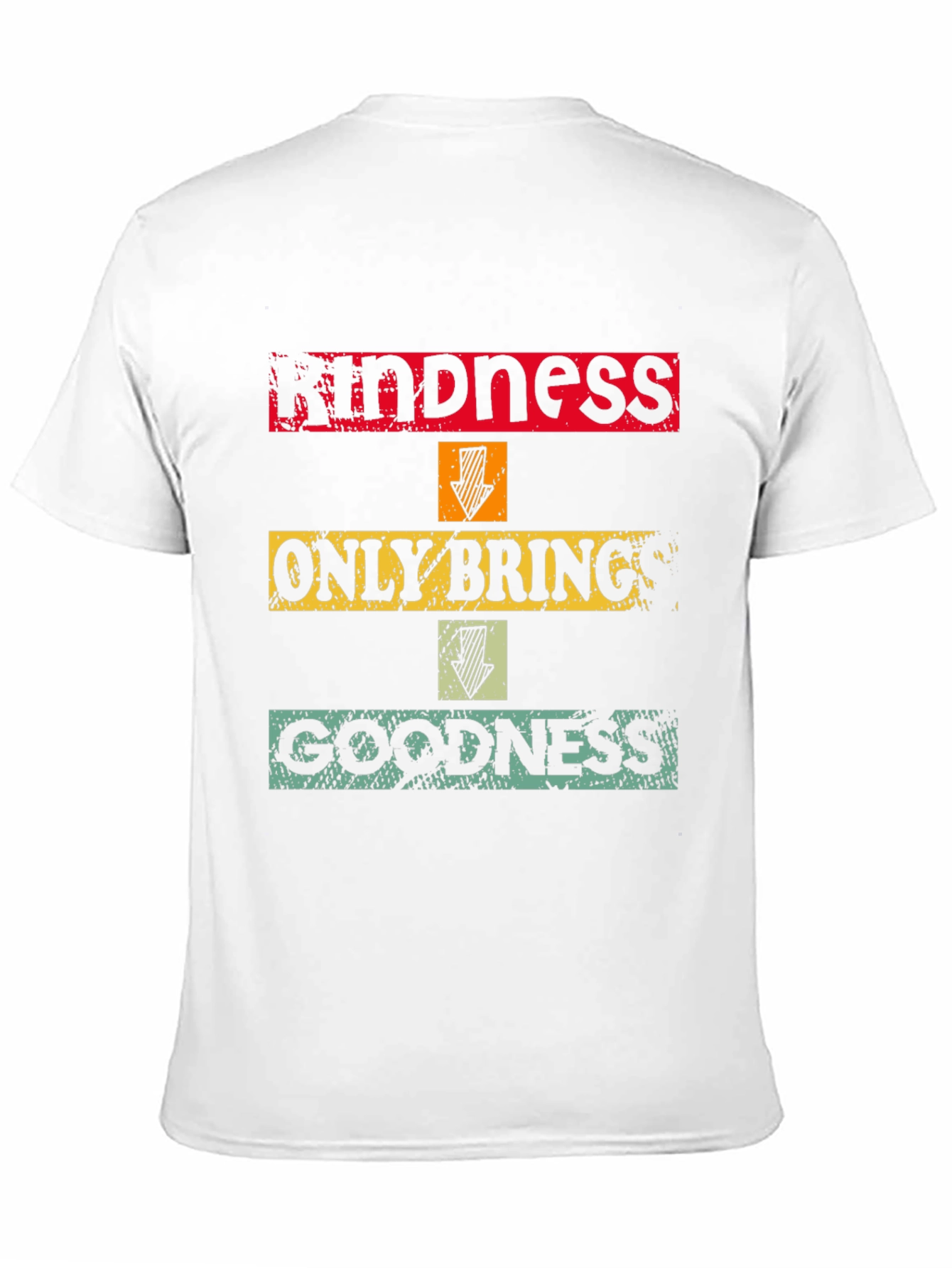Black Kindness Brings Goodness Graphic T-Shirt view 11