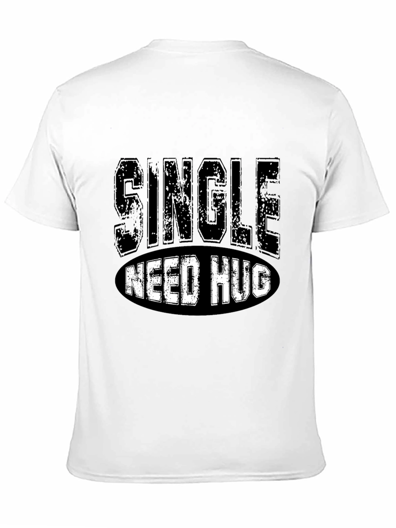 Black Single Need Hug Black Graphic T-Shirt view 11