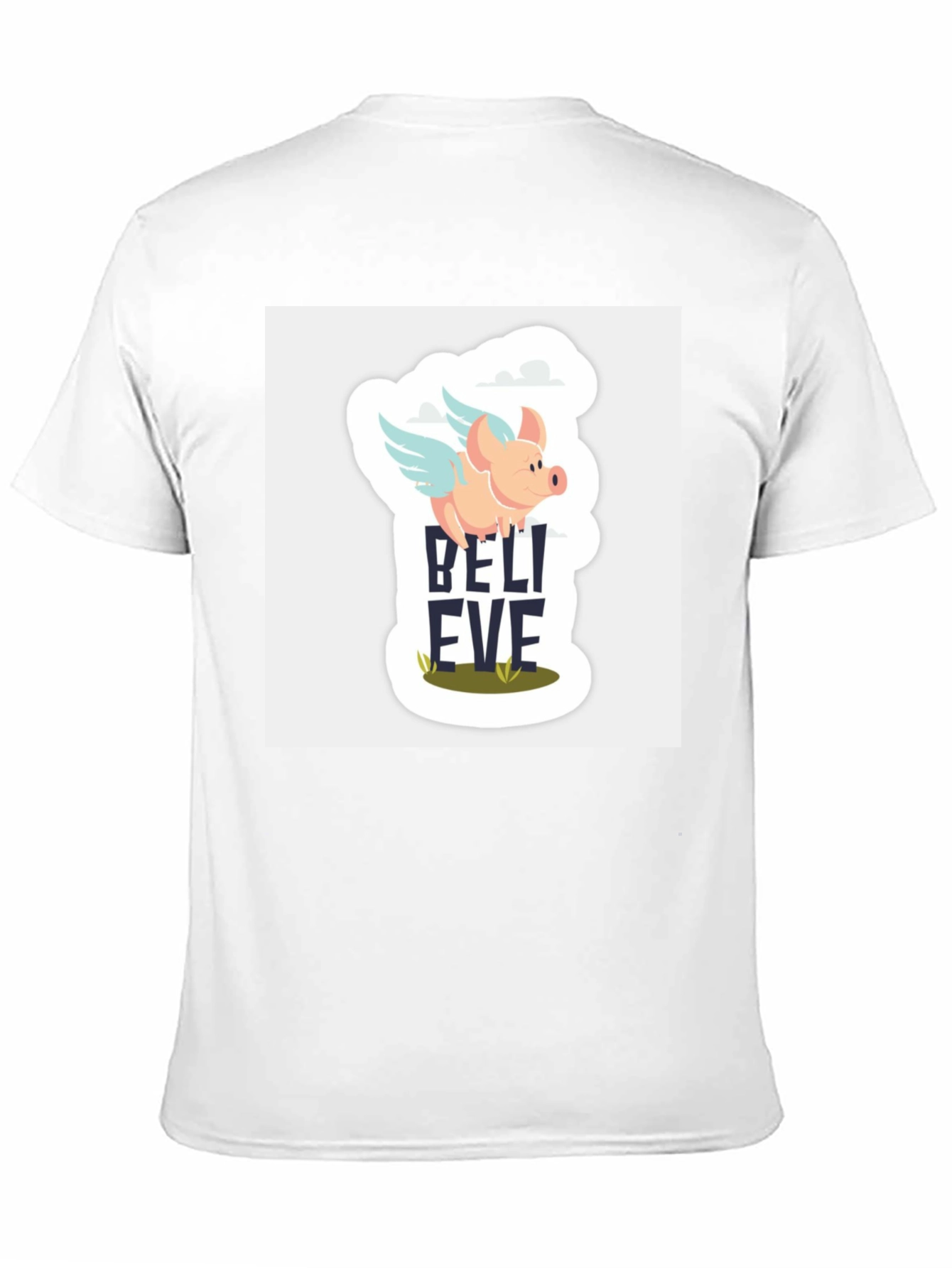 Black Believe Flying Pig Graphic Tee view 11