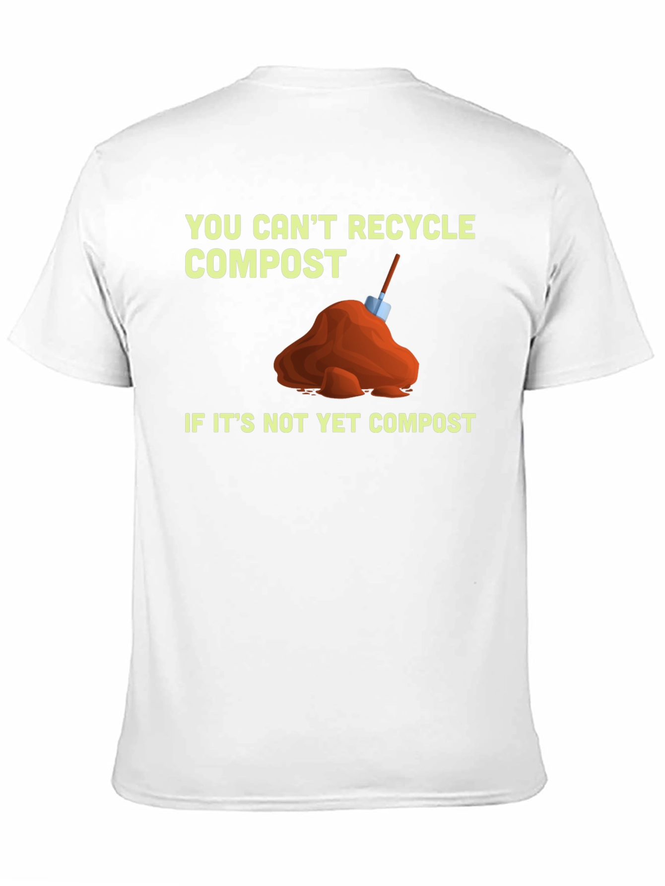 Black Funny Compost T-Shirt - Recycle Humor view 11
