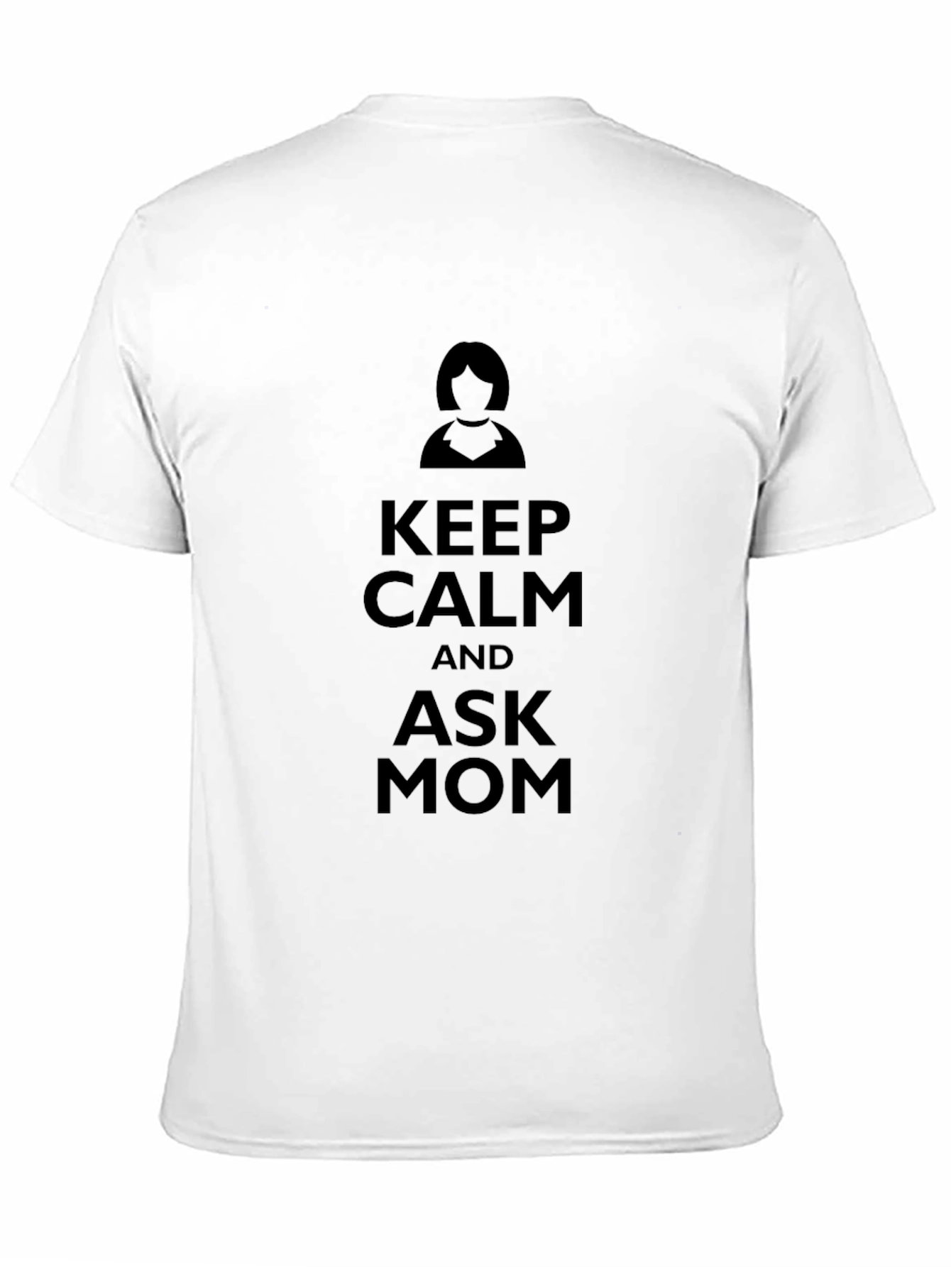 Black Keep Calm and Ask Mom Black T-Shirt view 11