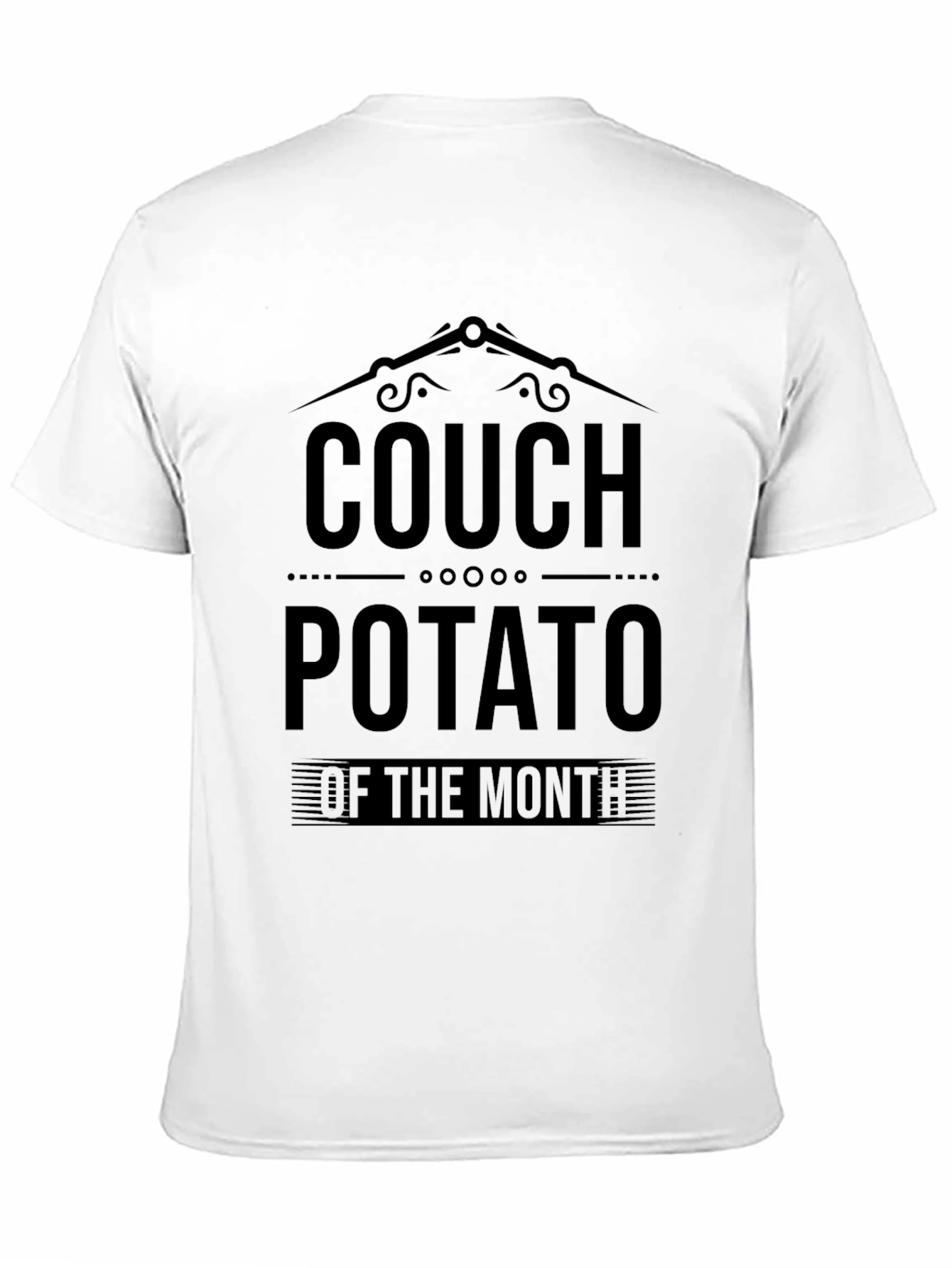 Black Couch Potato T-Shirt - Funny Lazy Lounging Tee view 11