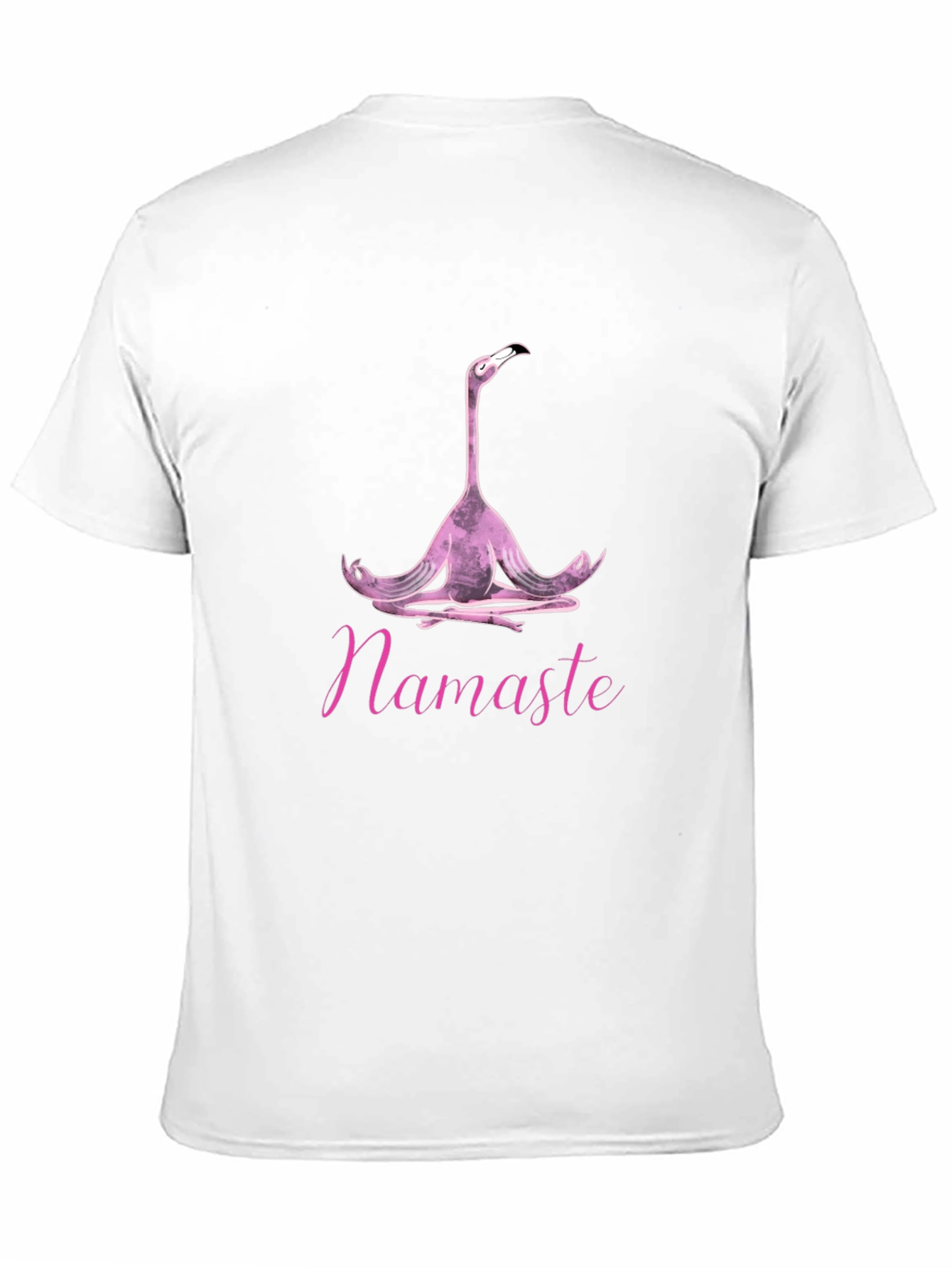 Black Namaste Flamingo Yoga Graphic Tee - Unisex Black T-Shirt view 11