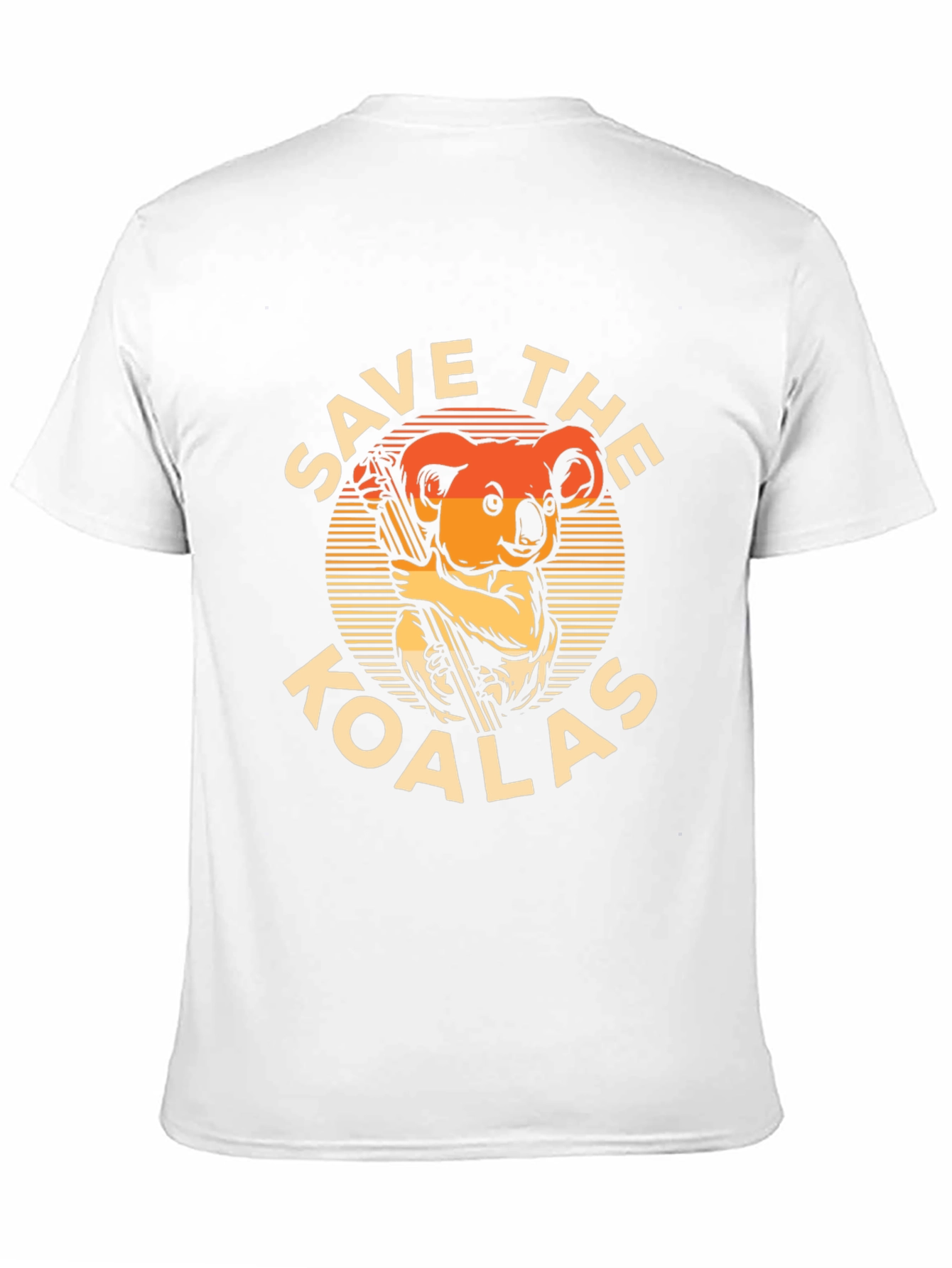 Black Save the Koalas Graphic T-Shirt - Black Cotton Tee view 11