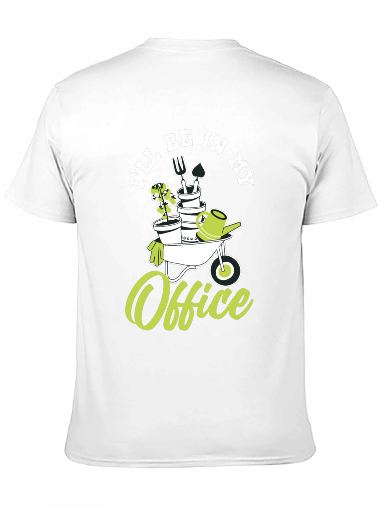 Black Gardener's Office T-Shirt view 11