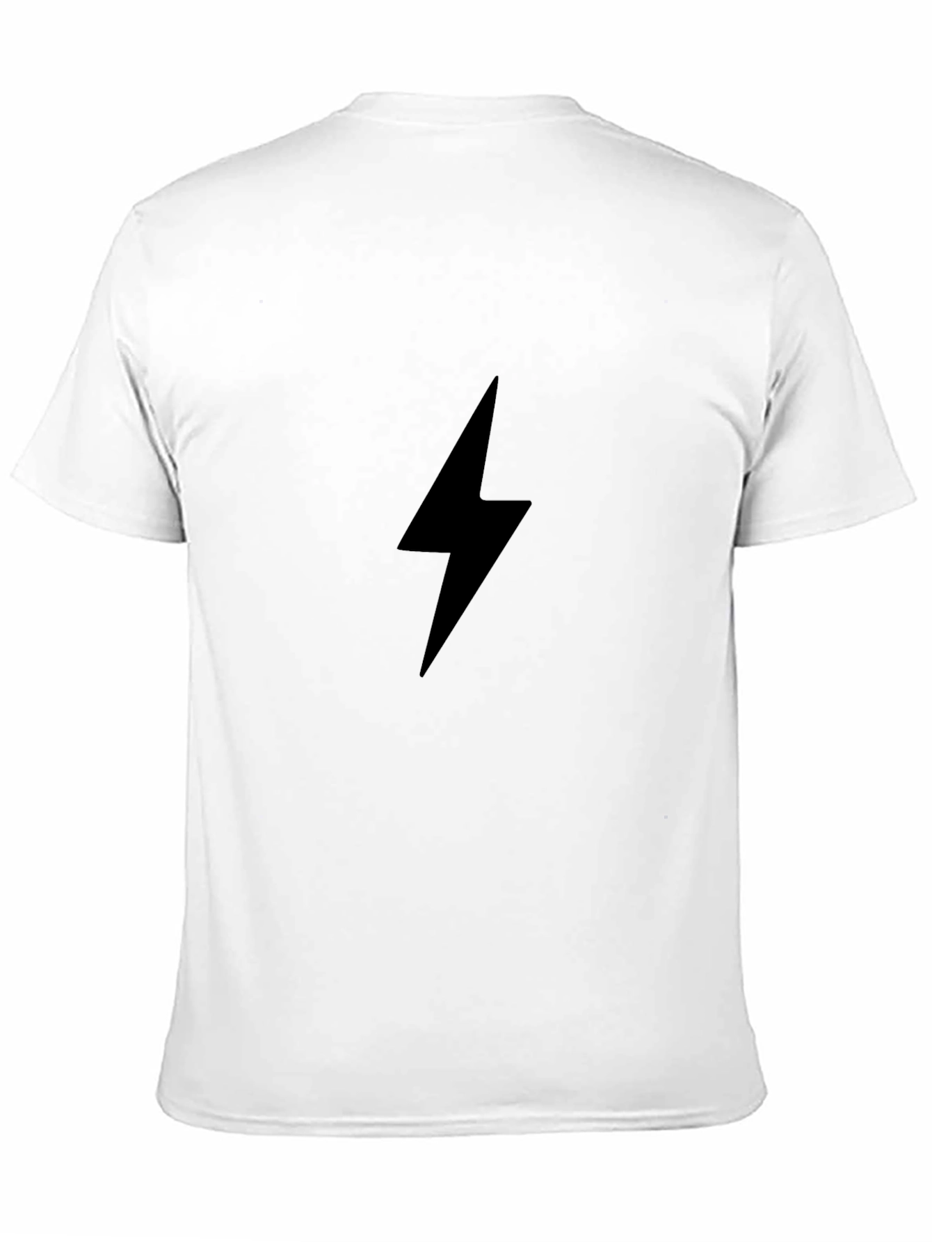 Black Black Lightning Bolt Graphic Tee view 11