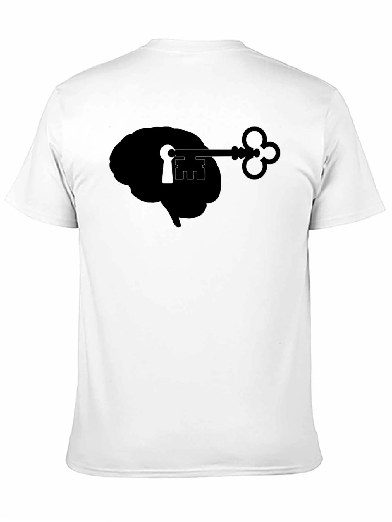 Unlock Your Mind T-Shirt - Brain & Key Design - 11