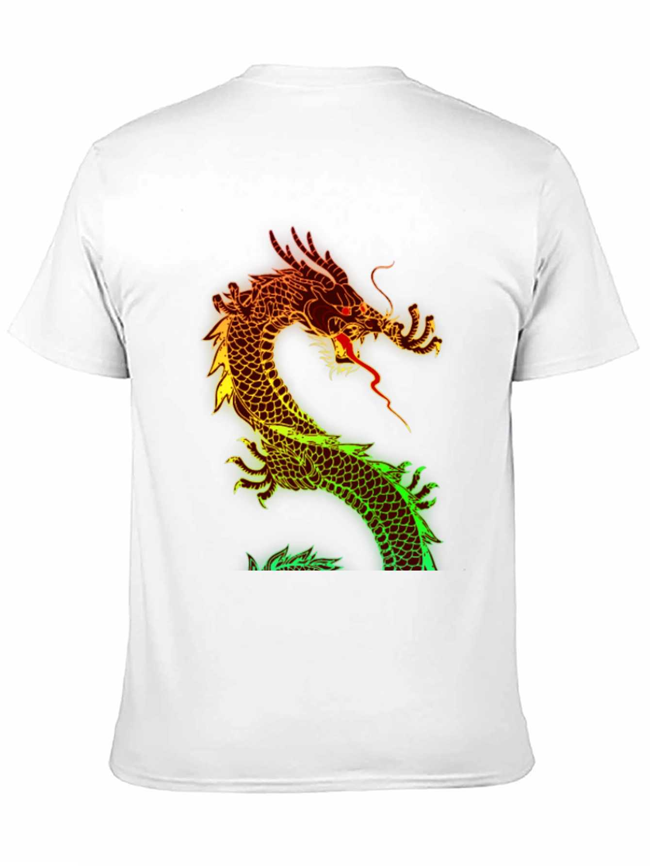 Black Dragon Graphic Print Black T-Shirt view 11