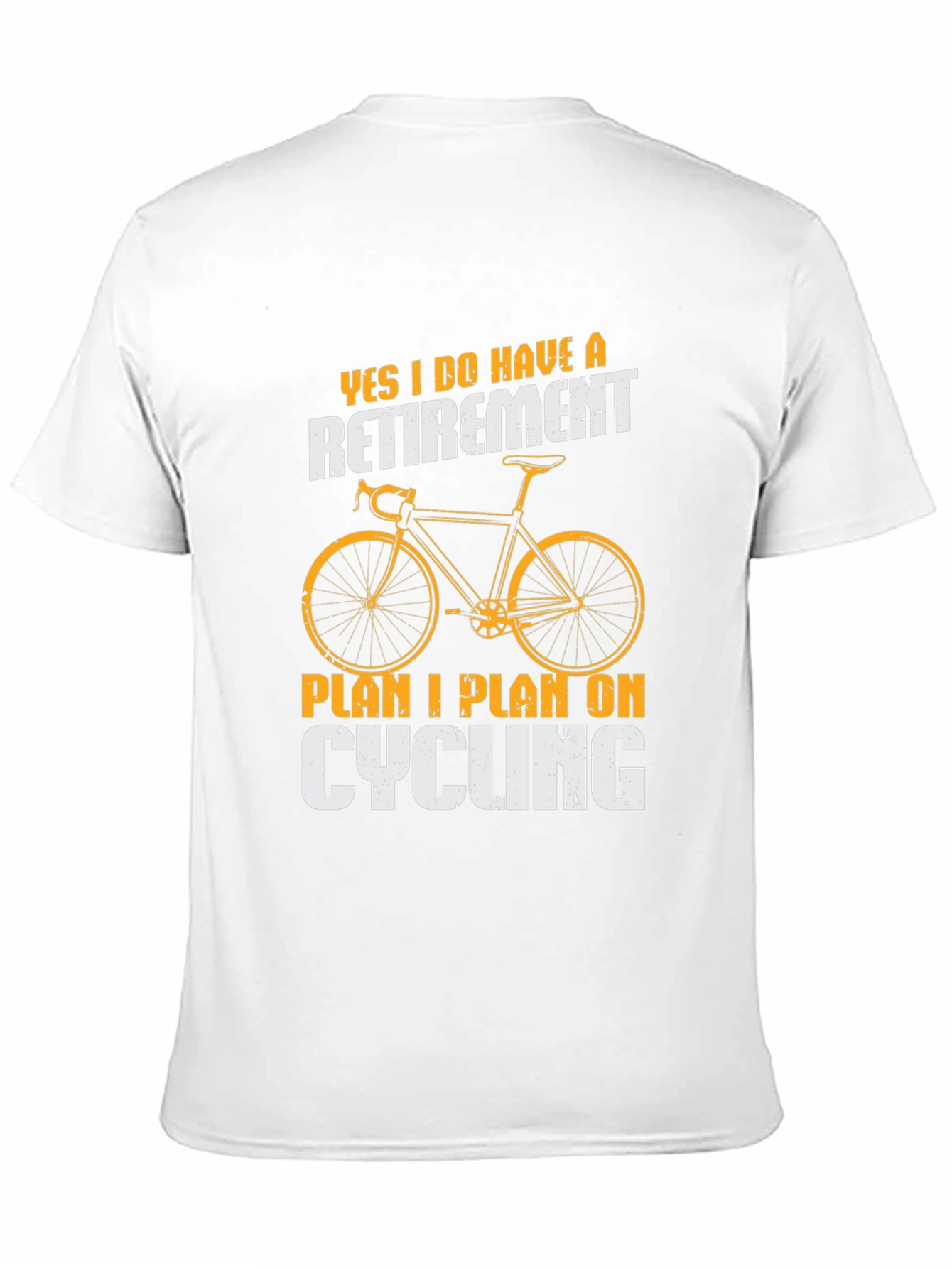 Black Cycling Retirement Plan T-Shirt view 11