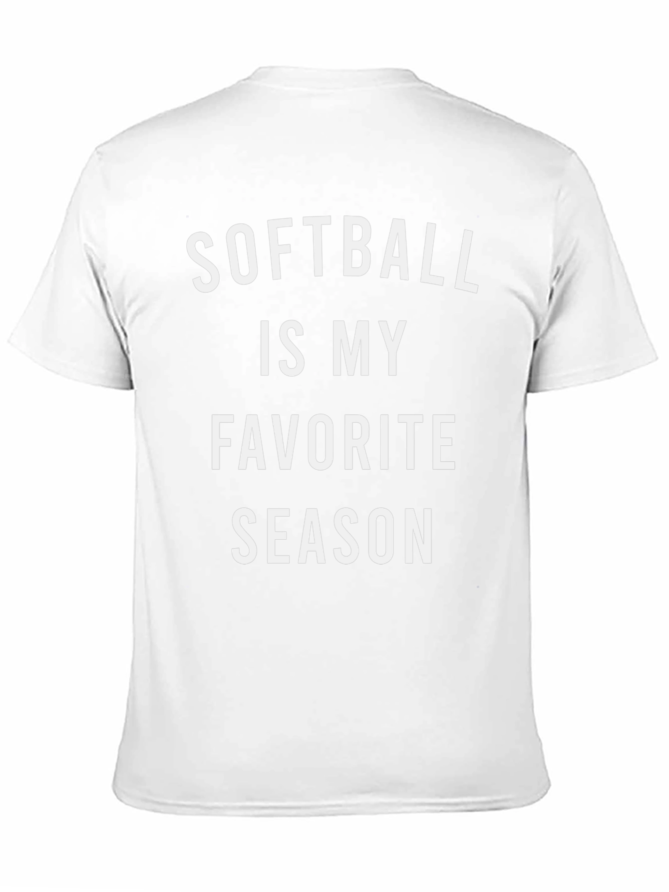Black Softball is My Favorite Season T-Shirt view 11