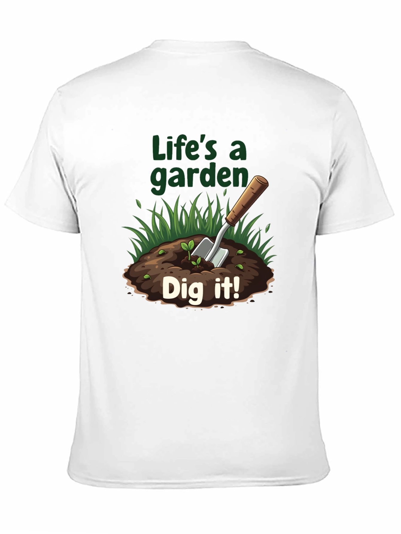 Black Life's A Garden T-Shirt - Dig It! view 11