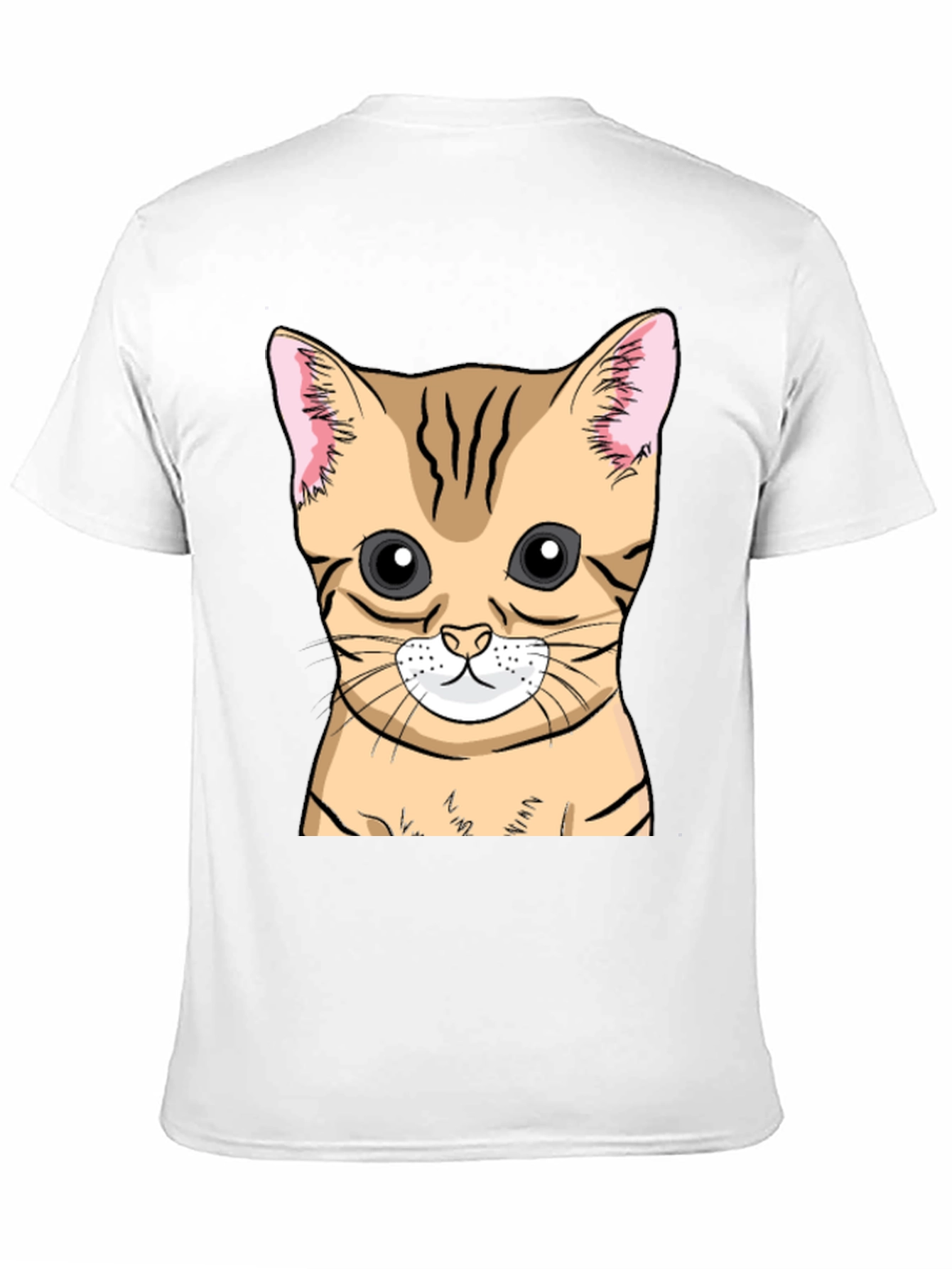 Black Cute Cat Graphic Tee - Black view 11