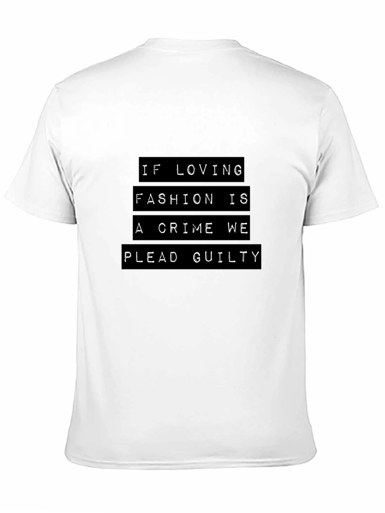 Black Fashion Crime T-Shirt - Guilty Style view 11