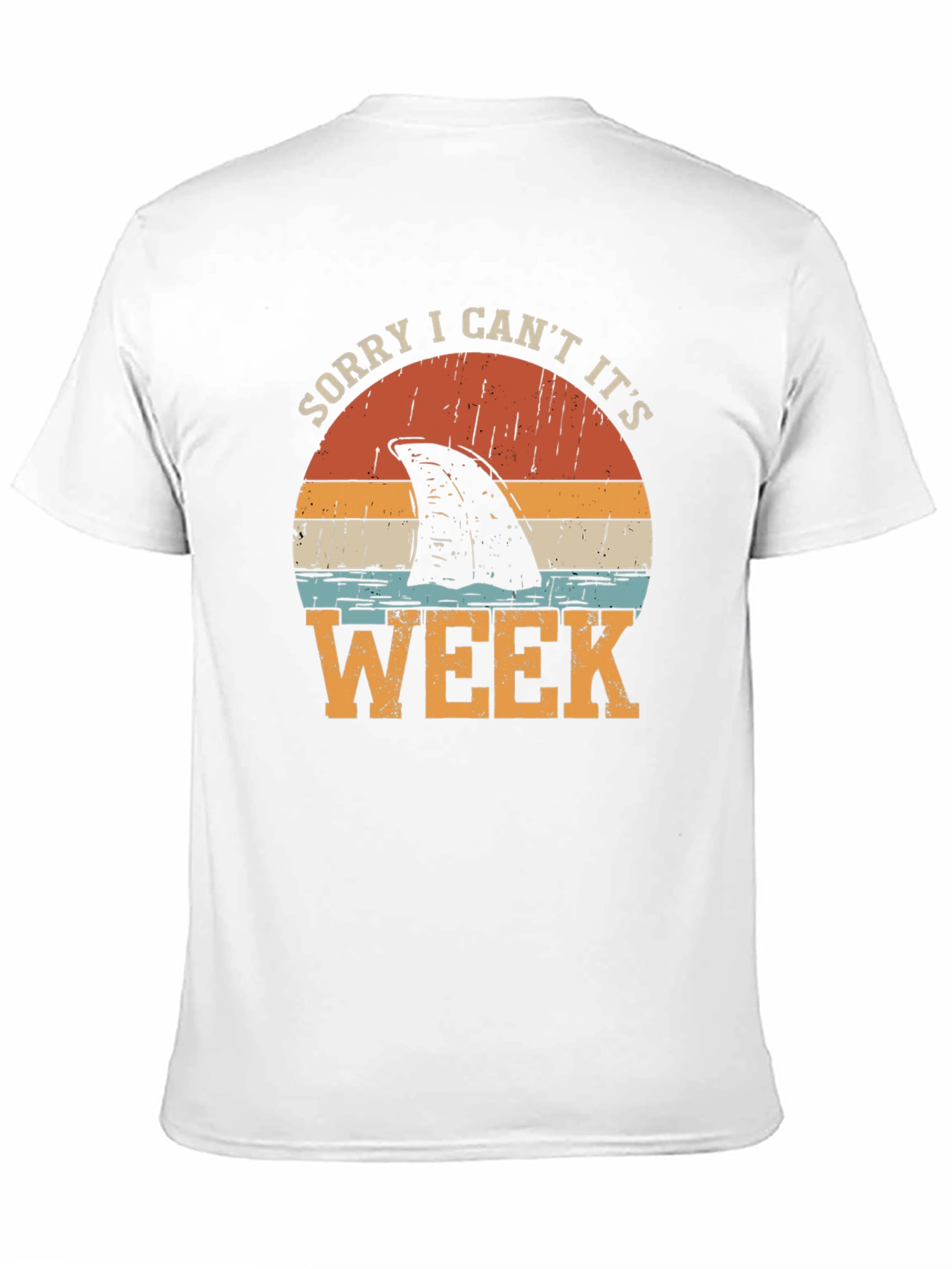 Black Sorry I Can't It's Shark Week Graphic Tee view 11