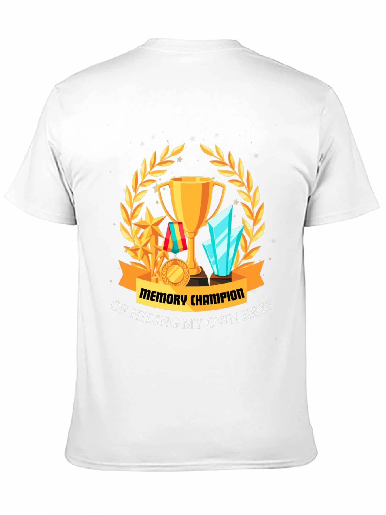 Black Memory Champion Tee - Hiding My Own Keys! view 11