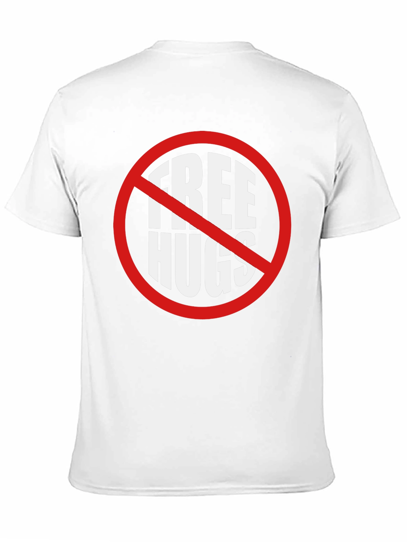 Black No Free Hugs Graphic Tee - Sarcastic Humor Shirt view 11