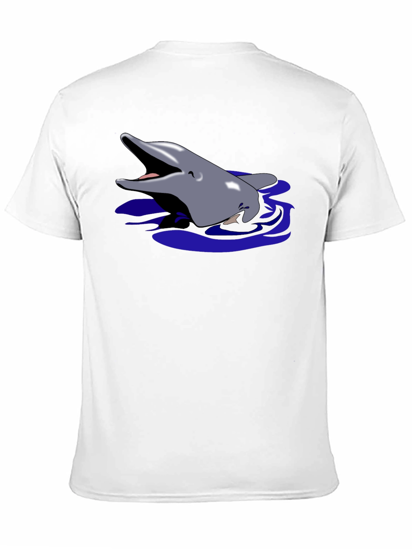 Black Dolphin Graphic Tee - Black Cotton T-Shirt view 11