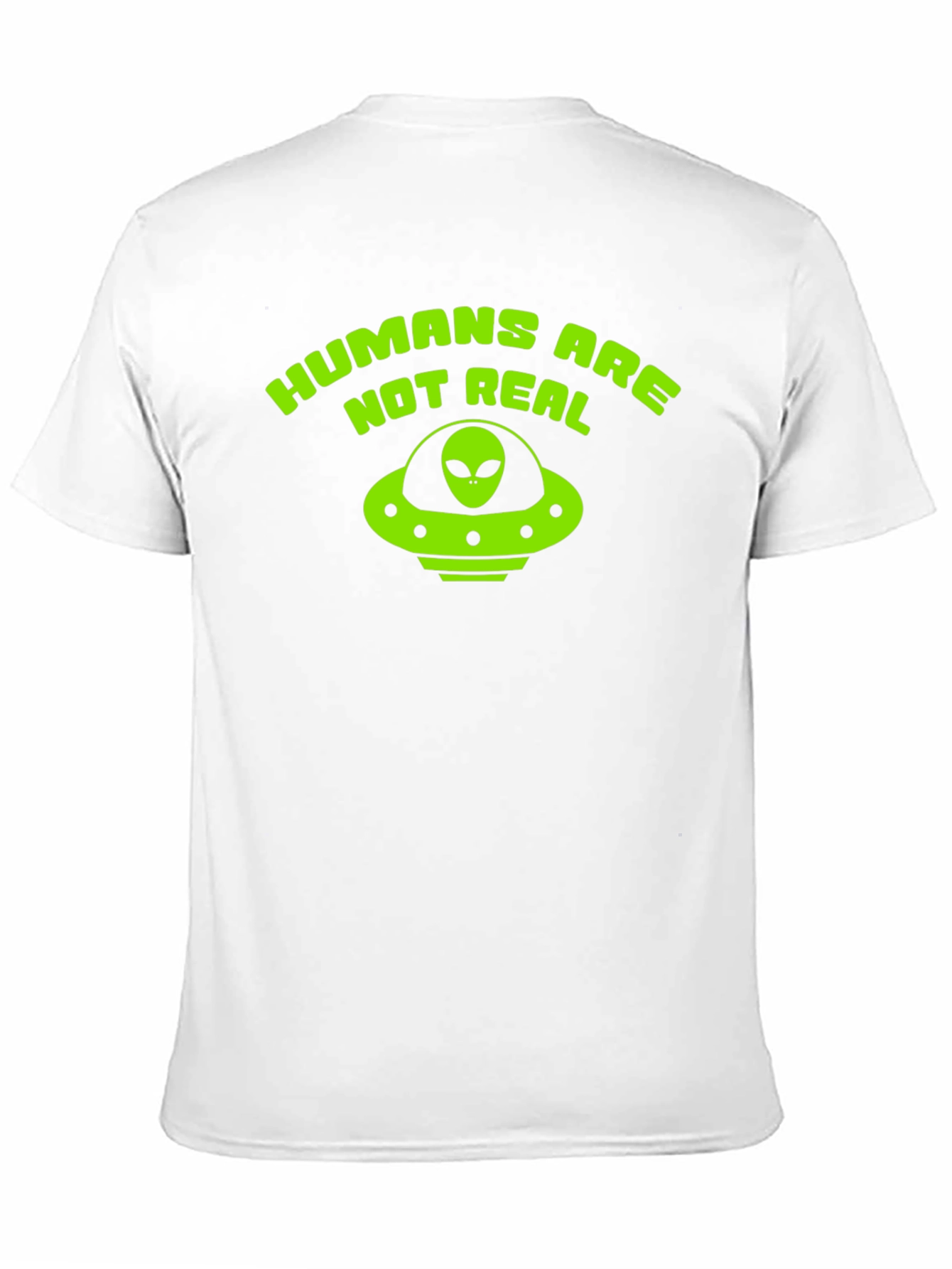 Black Humans Are Not Real Alien UFO T-Shirt view 11