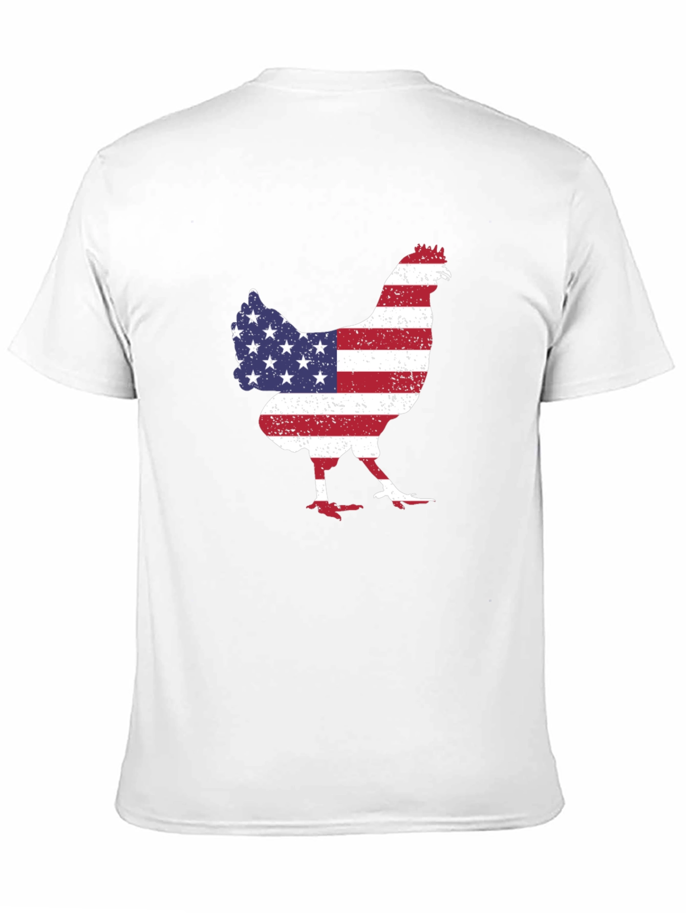 Black American Flag Chicken Graphic Tee view 11