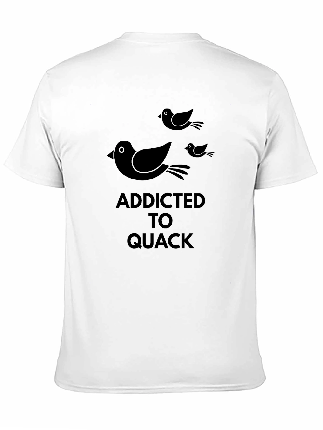 Black Addicted to Quack Black T-Shirt view 11