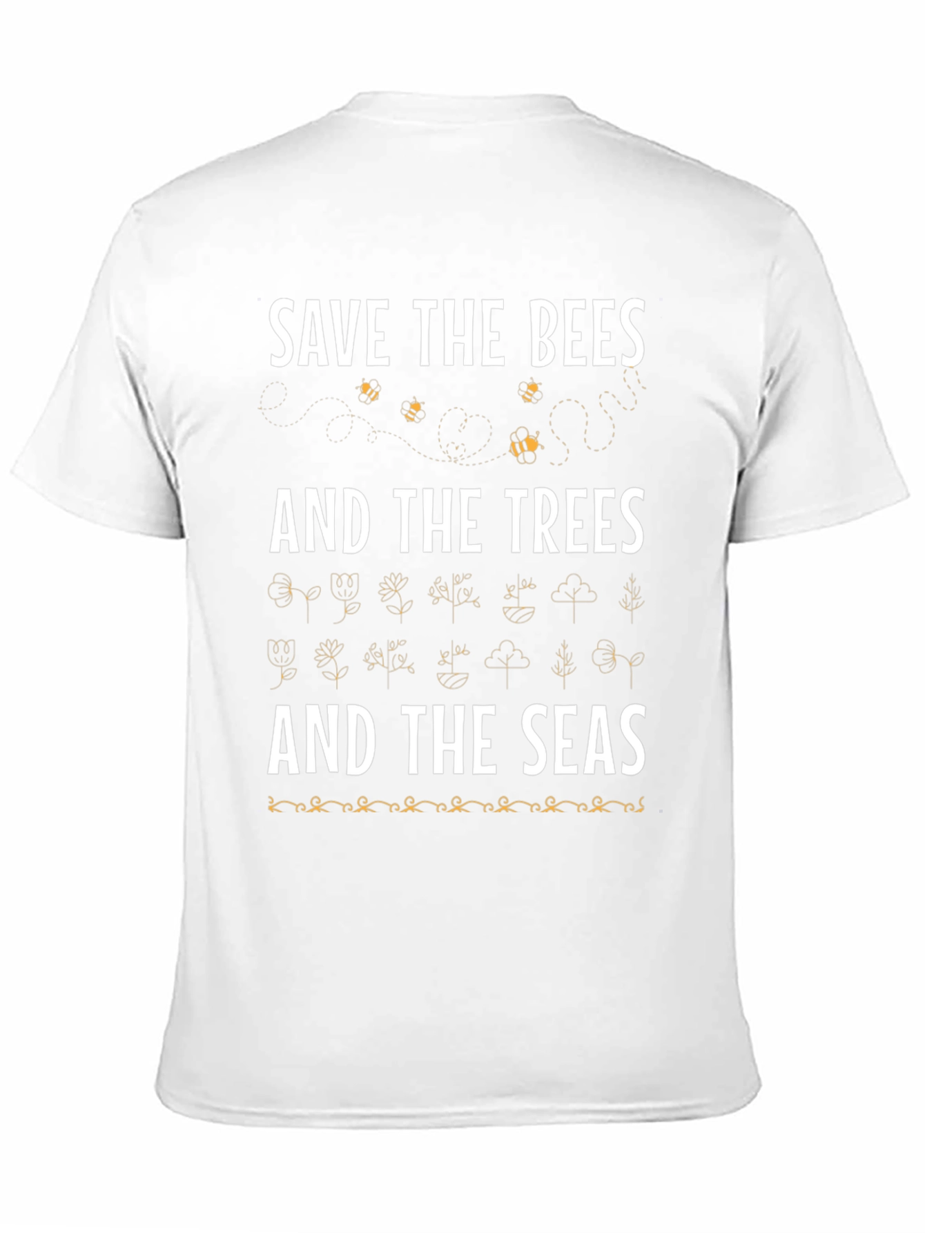 Black Save the Bees, Trees, and Seas Graphic Tee view 11