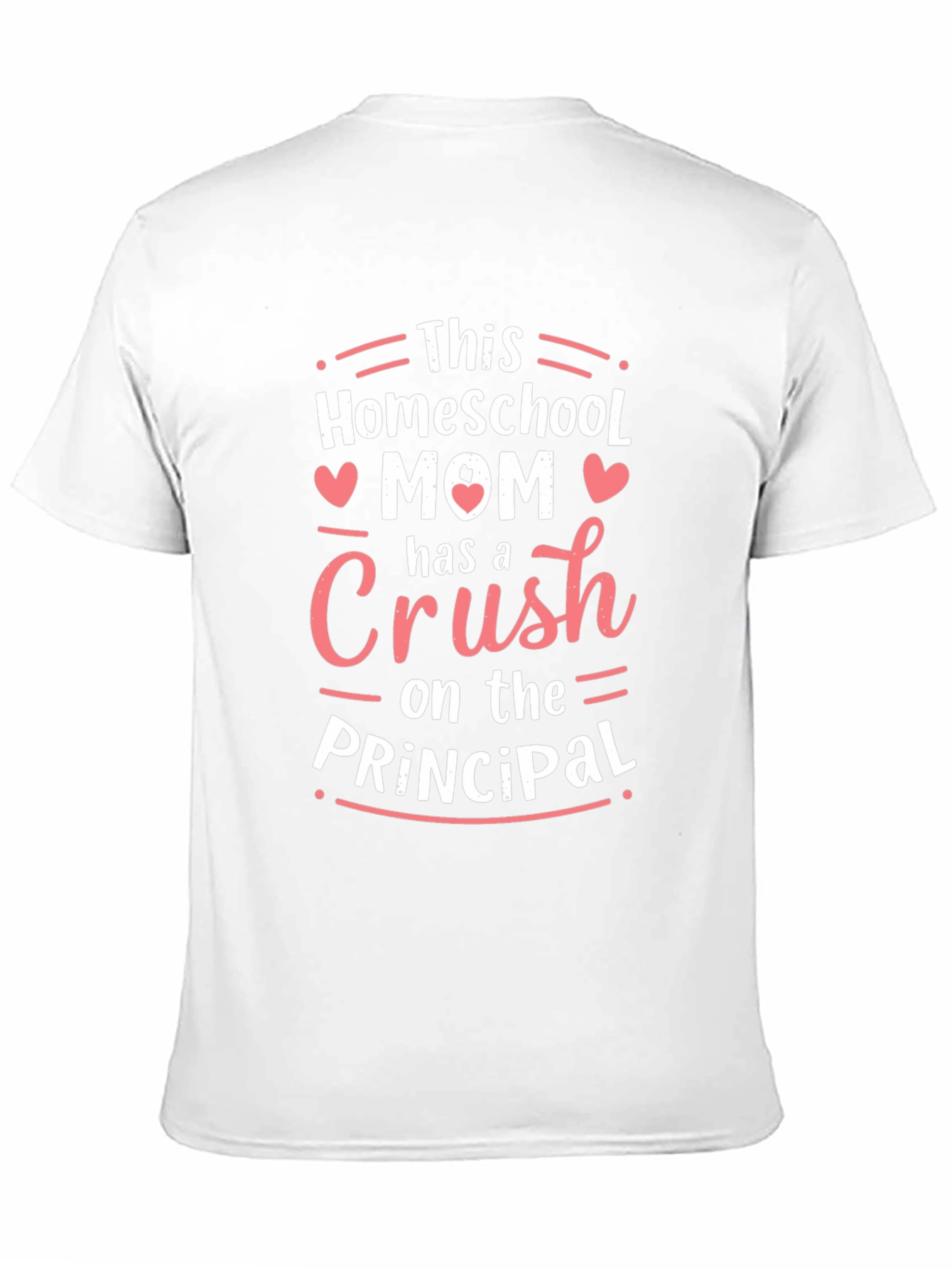 Black Homeschool Mom Crush on the Principal T-Shirt view 11