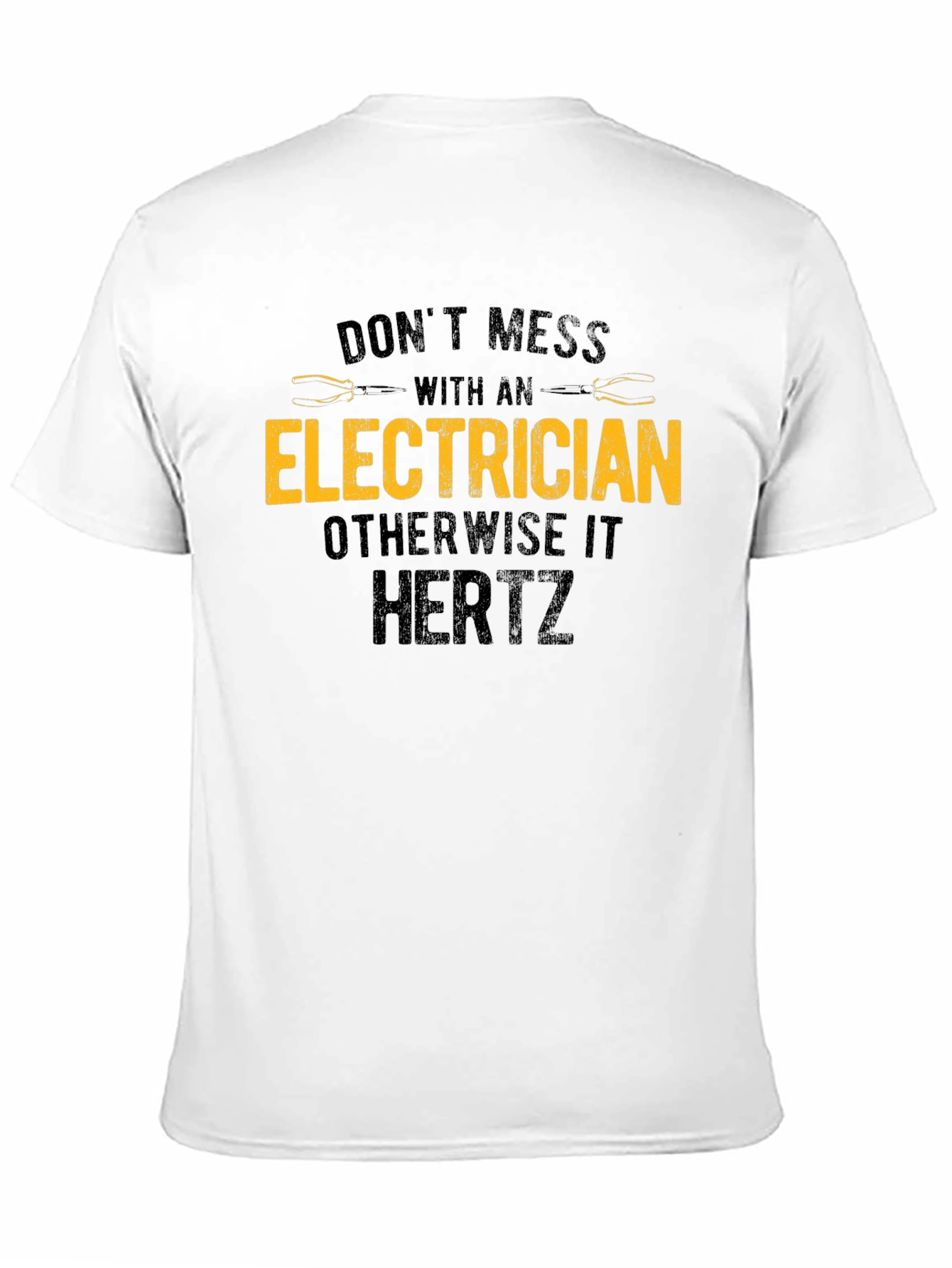 Black Electrician Warning T-Shirt - Funny Electrical Humor Tee view 11